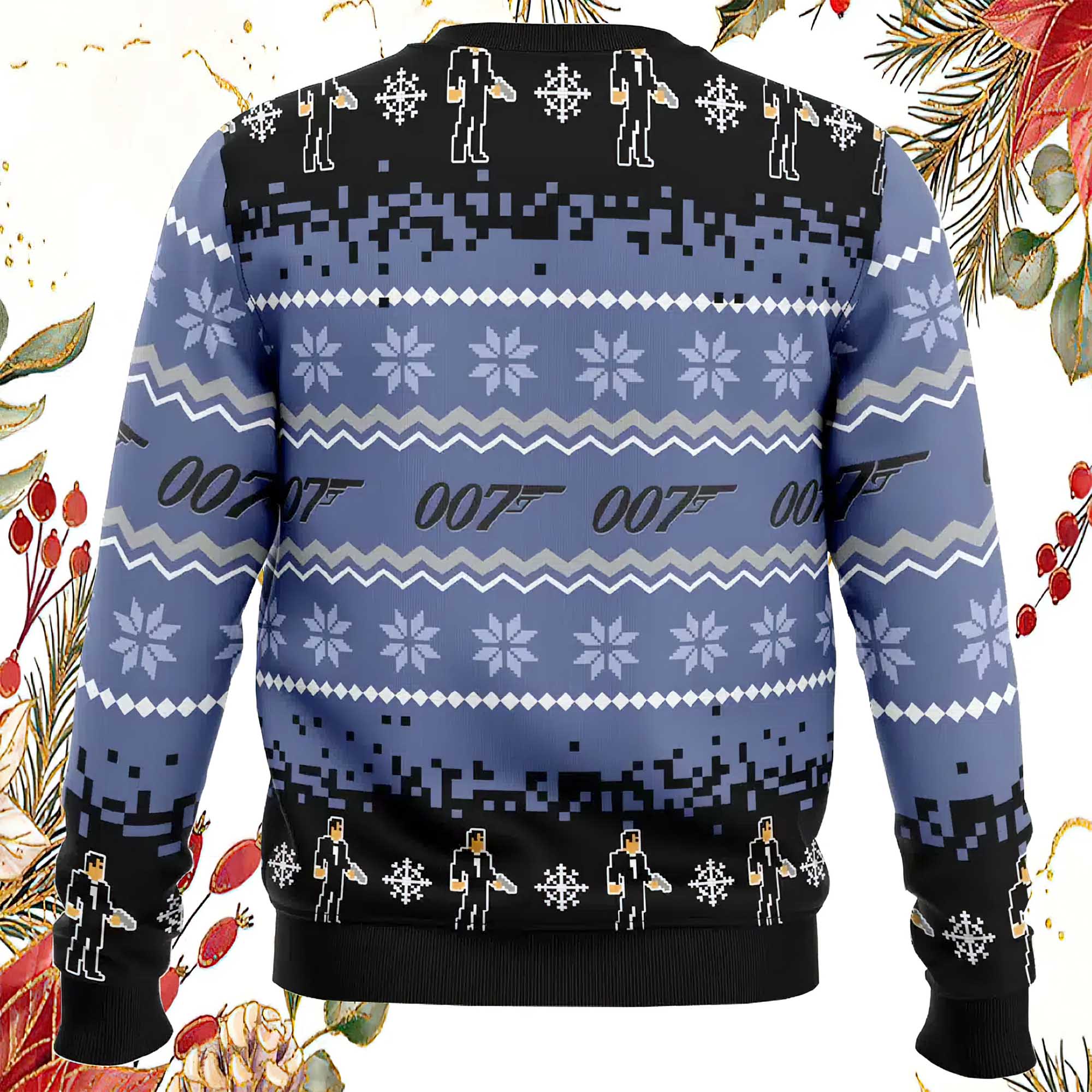 007 James Bond Ugly Christmas Sweater 007 James Bond Ugly Christmas Sweater