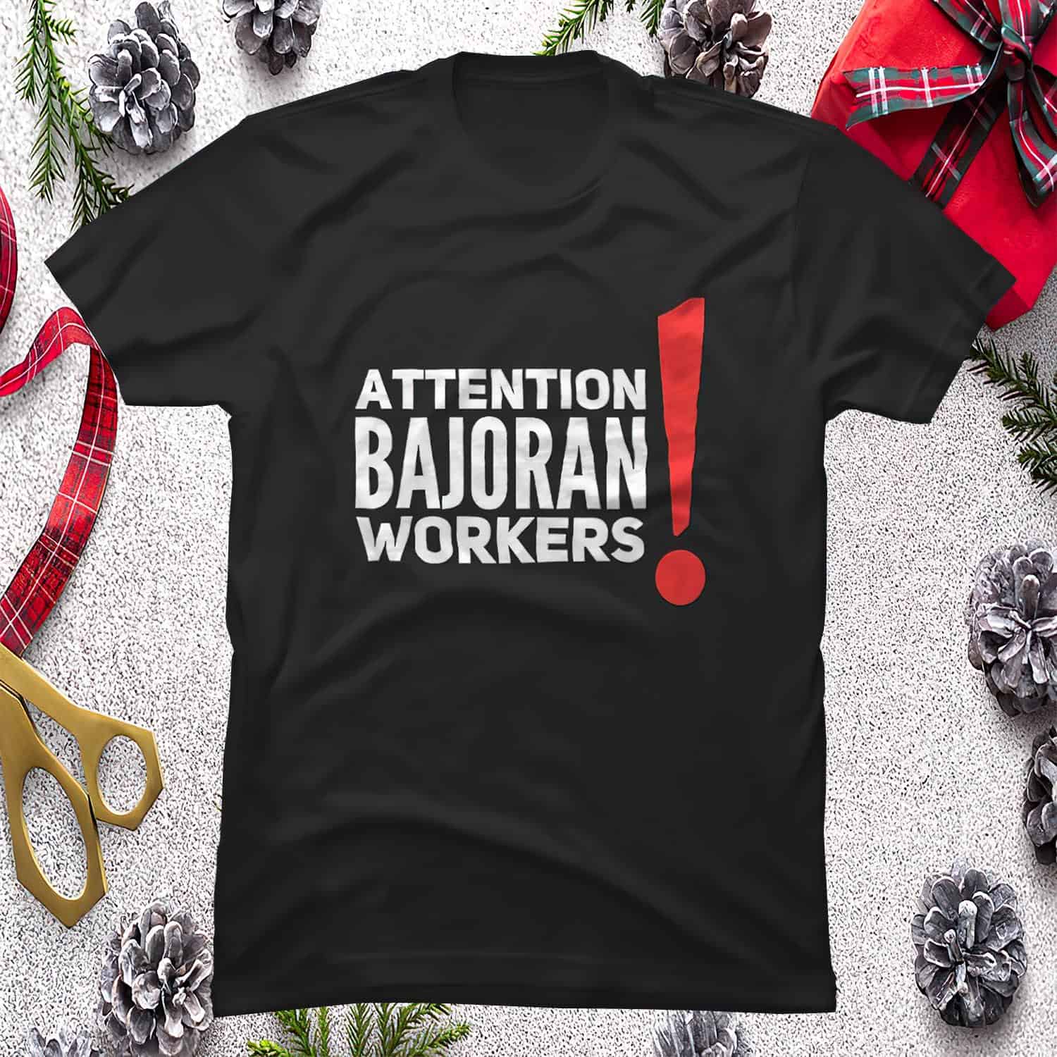 Attention Bajoran Workers Shirt Attention Bajoran Workers Shirt