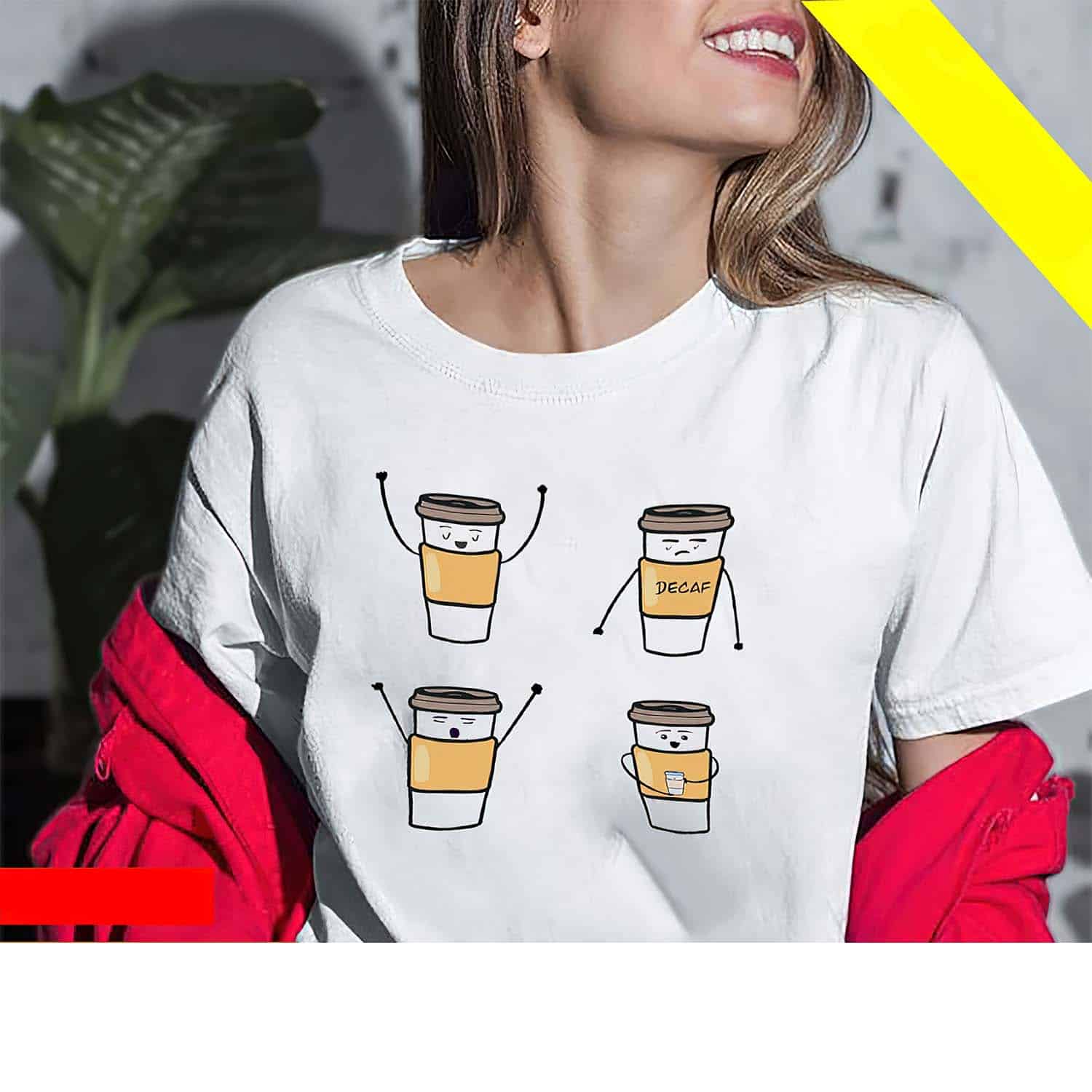 4 Cute Take It Away Coffee Women Shirt