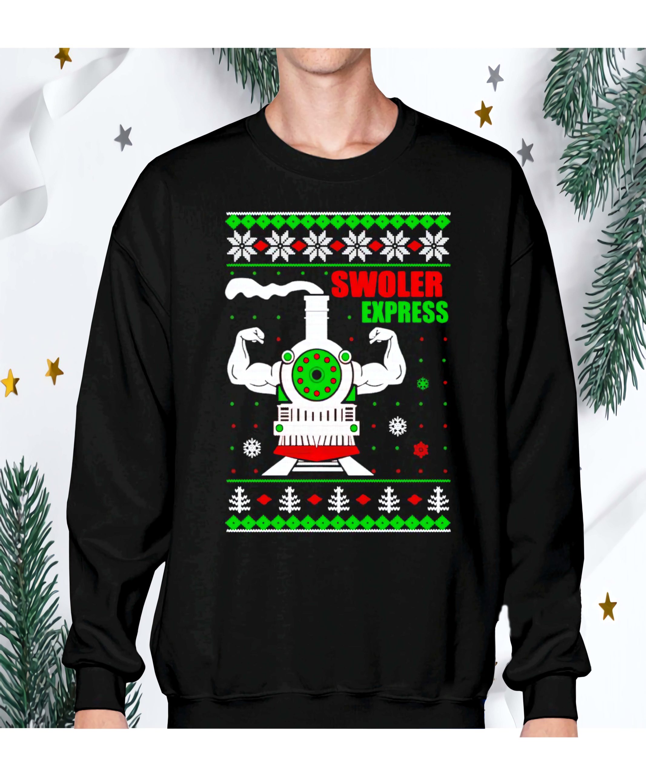 Swoler Express Power Train Christmas Shirt Swoler Express Power Train Christmas Shirt
