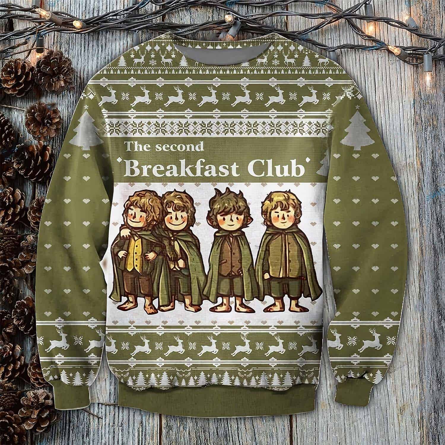 The Second Breakfast Club Christmas Sweater The Second Breakfast Club Christmas Sweater