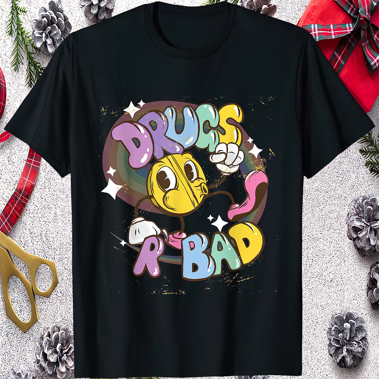 Rainbow Drugs R Bad Shirt Rainbow Drugs R Bad Shirt