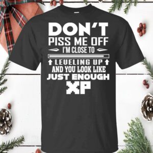Don’T Piss Me Off I’M Close To Leueling Up And You Look Like Just Enough Shirt