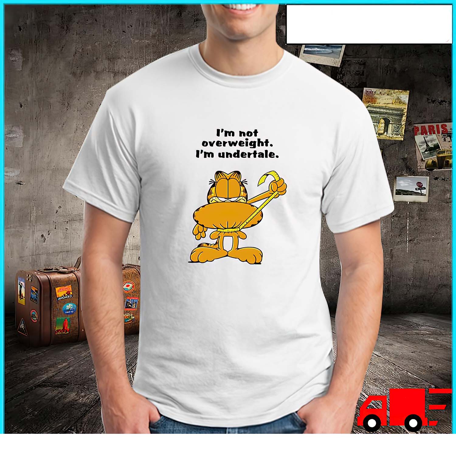Garfield I’M Not Overweight I’M Undertale Shirt Garfield I’M Not Overweight I’M Undertale Shirt