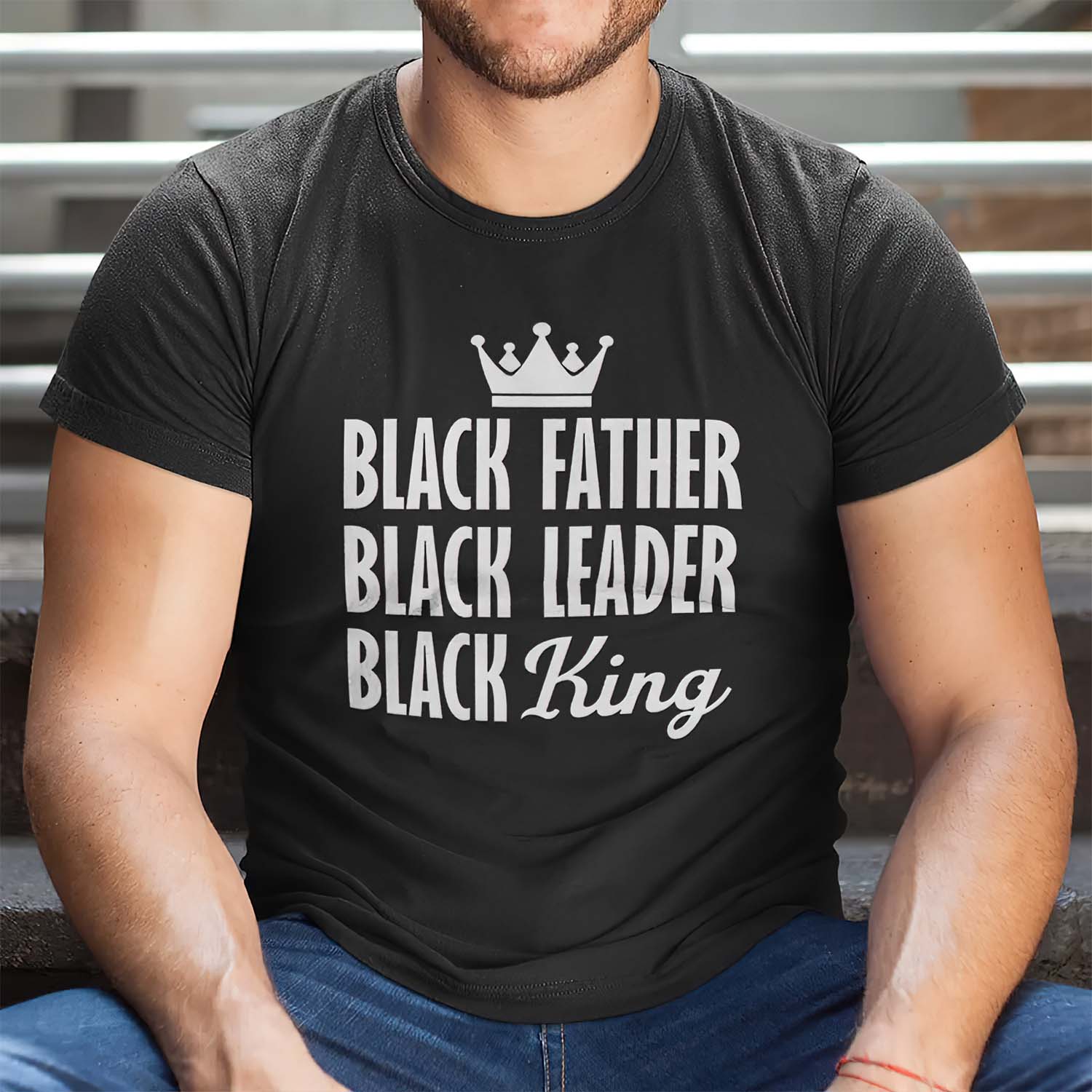 Black Father Black Leader Black King Shirt Black Father Black Leader Black King Shirt