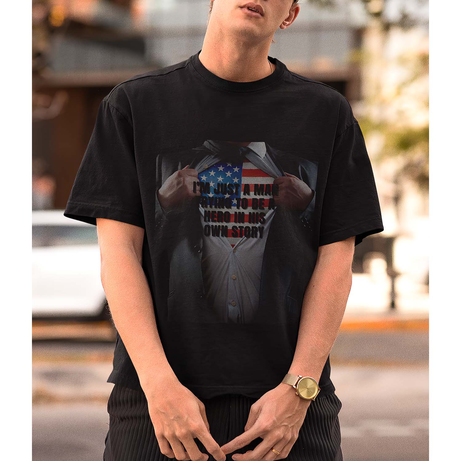 I’M Just A Man Trying To Be A Hero In His Own Story Shirt I’M Just A Man Trying To Be A Hero In His Own Story Shirt