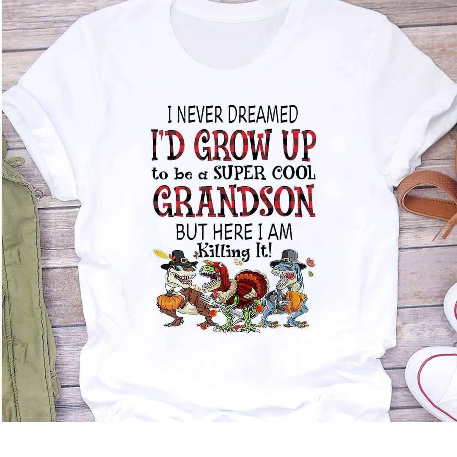 I Never Dreamed I’D Grow Up To Be A Super Cool Grandson Shirt