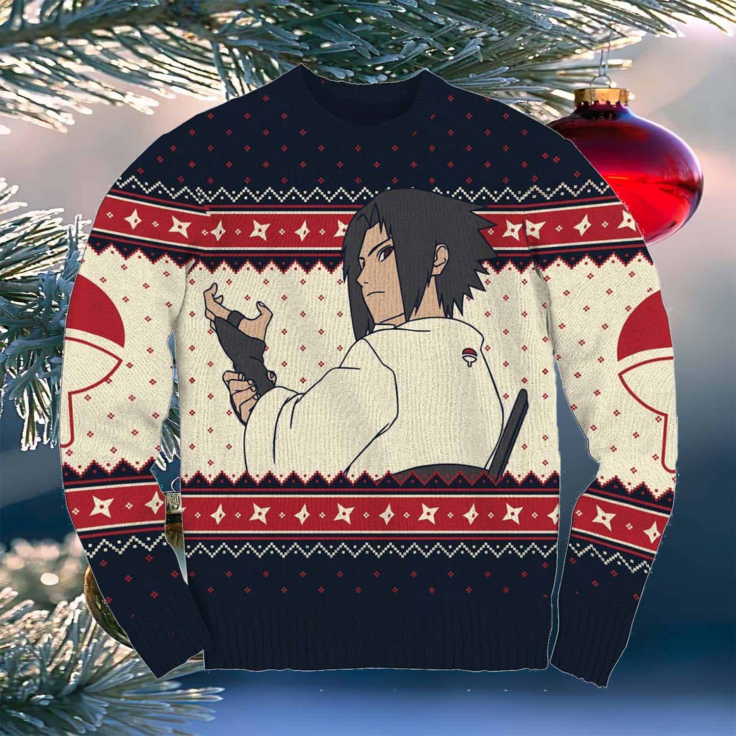 Sasuke Ugly Christmas Sweater Sasuke Ugly Christmas Sweater
