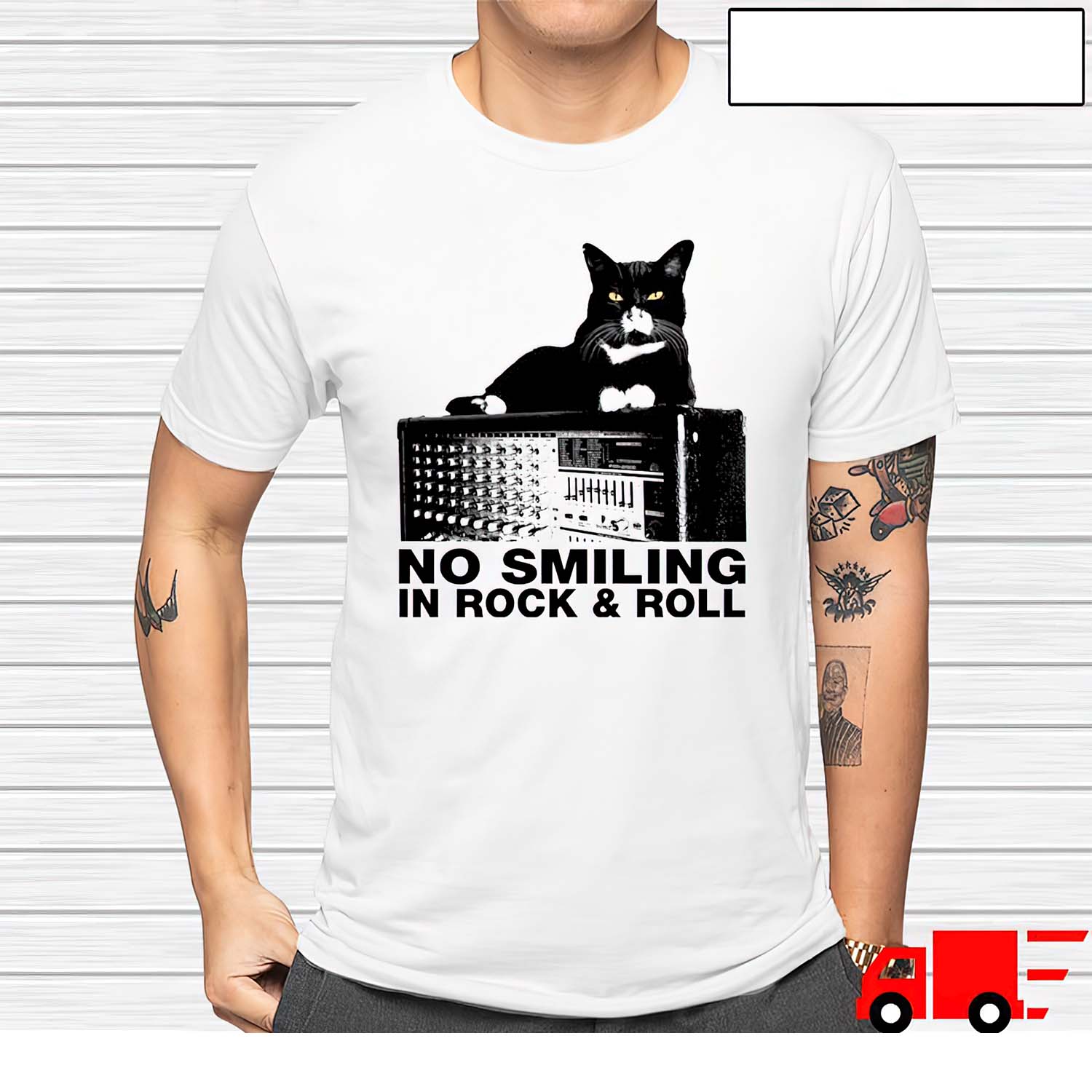 Cat No Smiling In Rock And Roll Shirt Cat No Smiling In Rock And Roll Shirt
