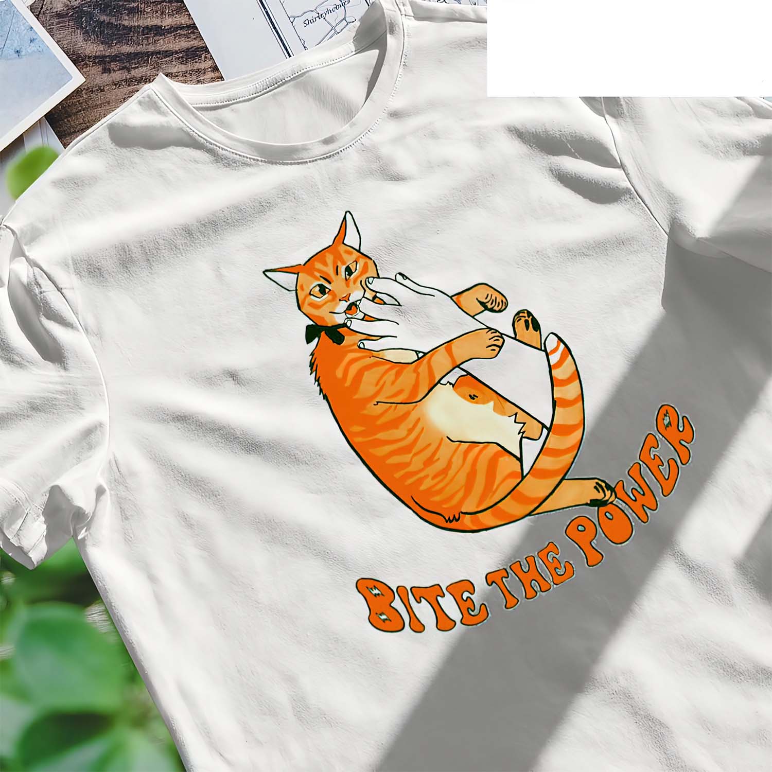 Cat Bite The Power Shirt Cat Bite The Power Shirt