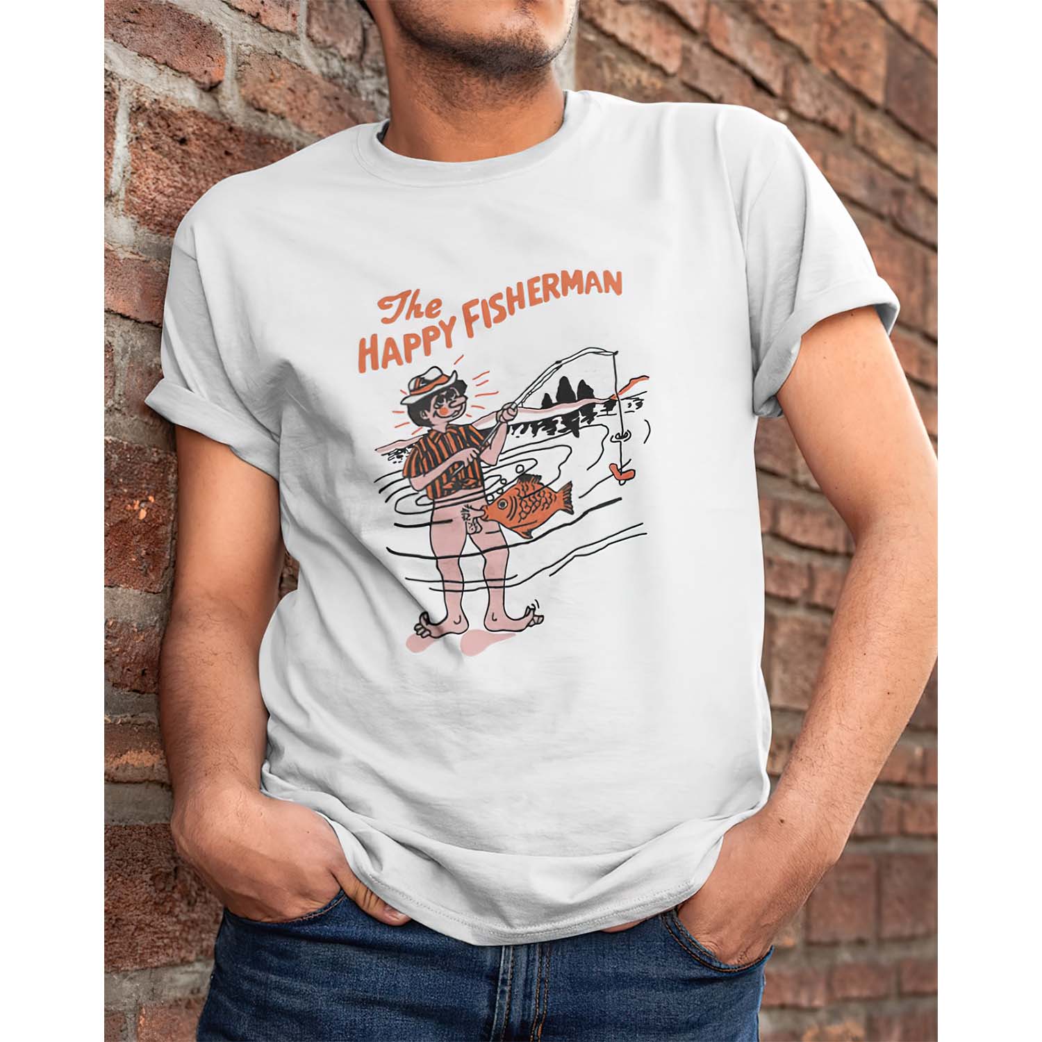 The Happy Fisherman Shirt The Happy Fisherman Shirt
