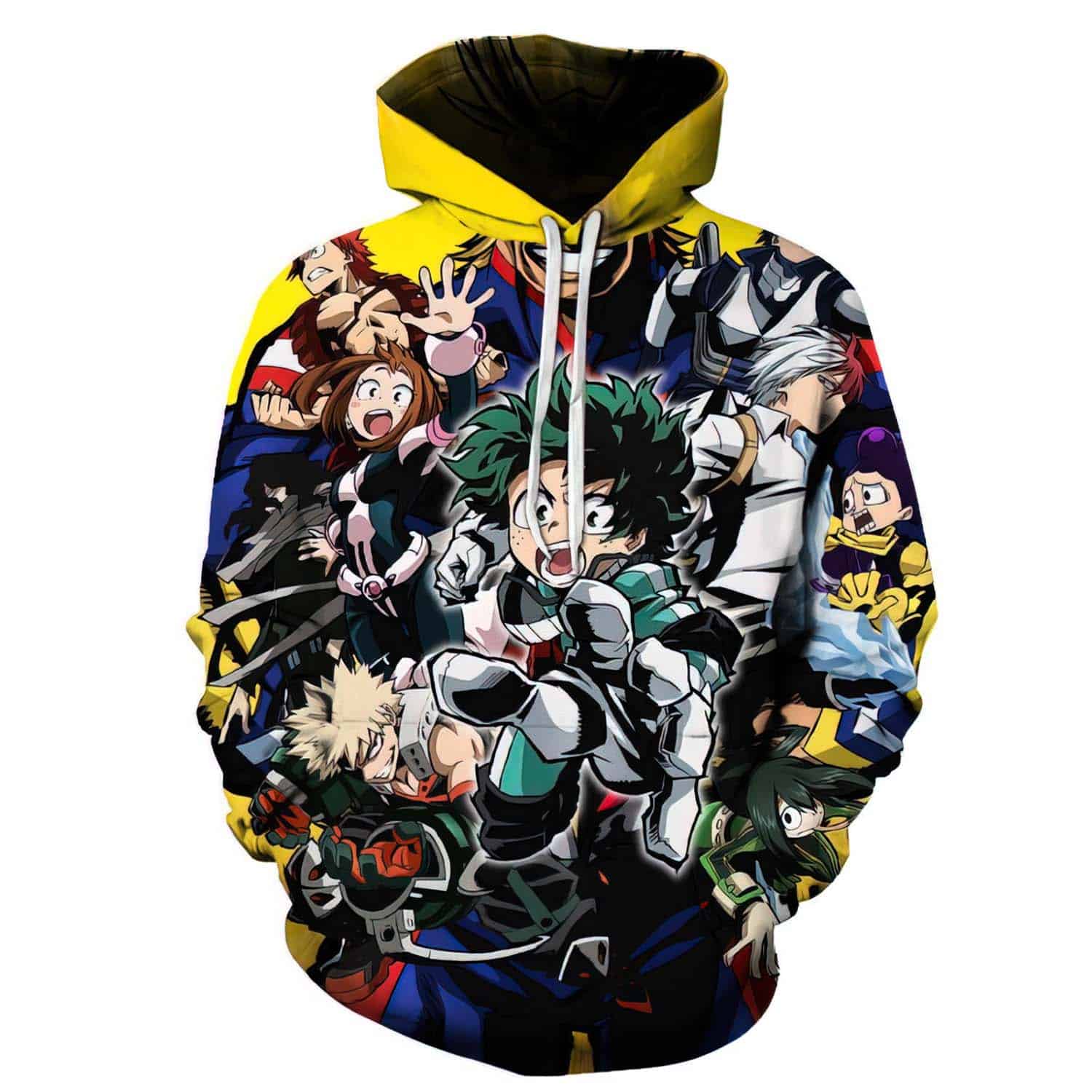 My Hero Academia 3D Over Print Hoodie My Hero Academia 3D Over Print Hoodie