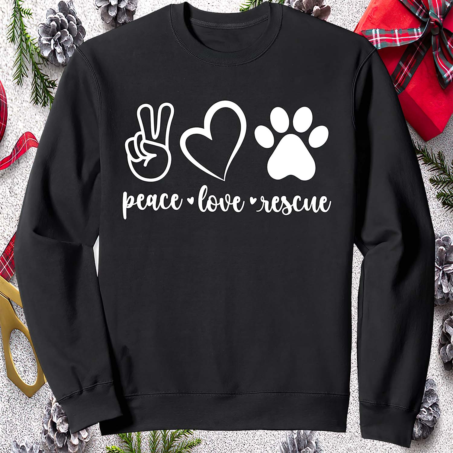 Peace Love Rescue Sweatshirt