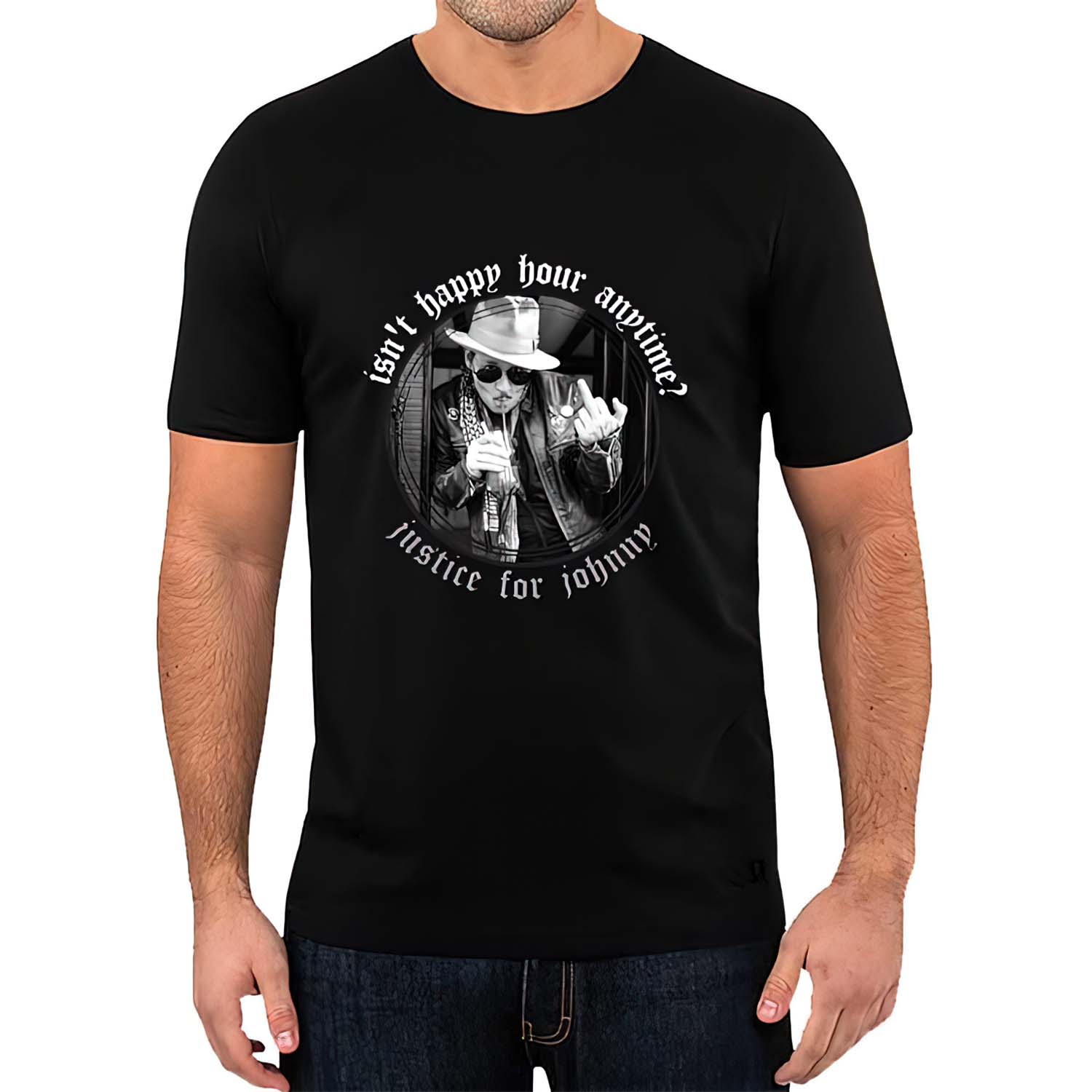 Isn’T Happy Hour Anytime Justice For Johnny Shirt Isn’T Happy Hour Anytime Justice For Johnny Shirt