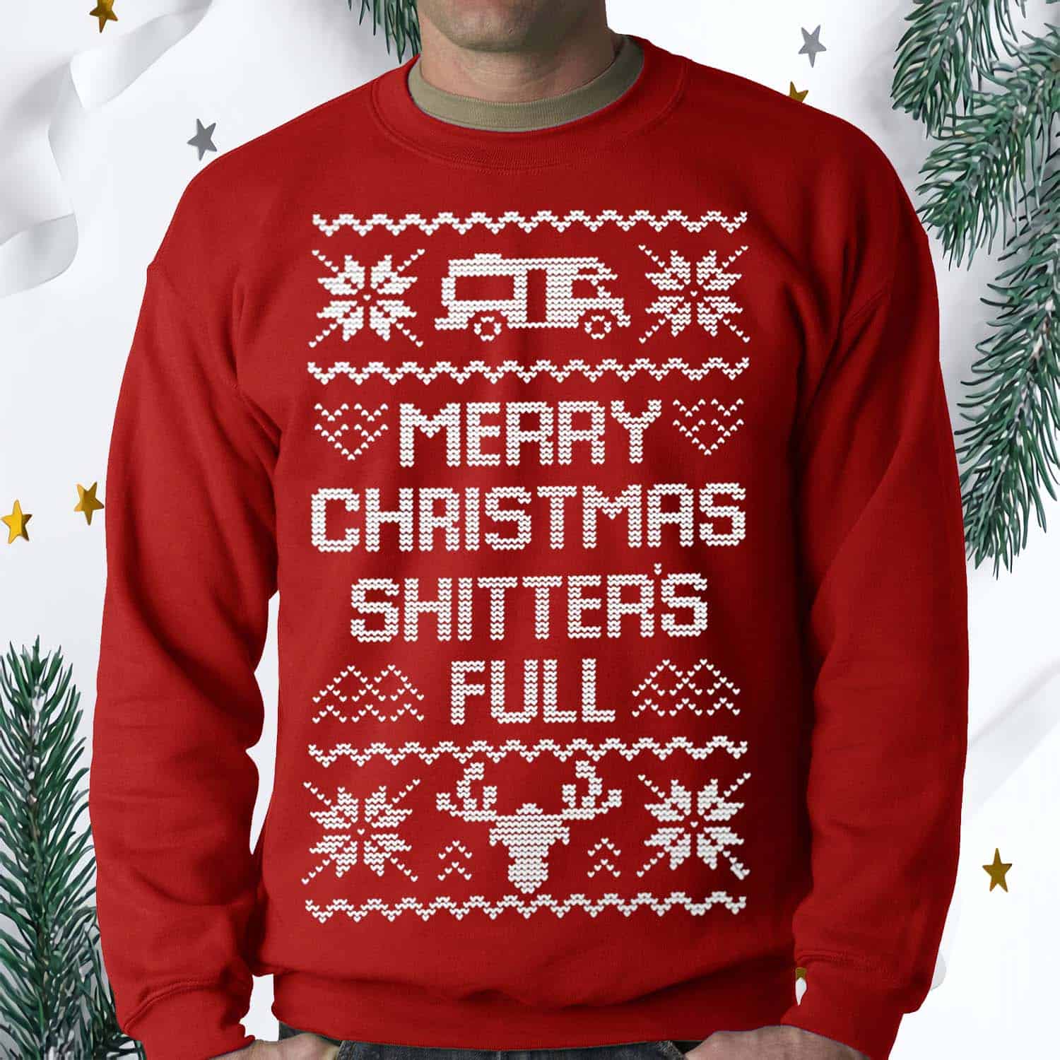 Merry Christmas Shitter Full Sweater Merry Christmas Shitter Full Sweater