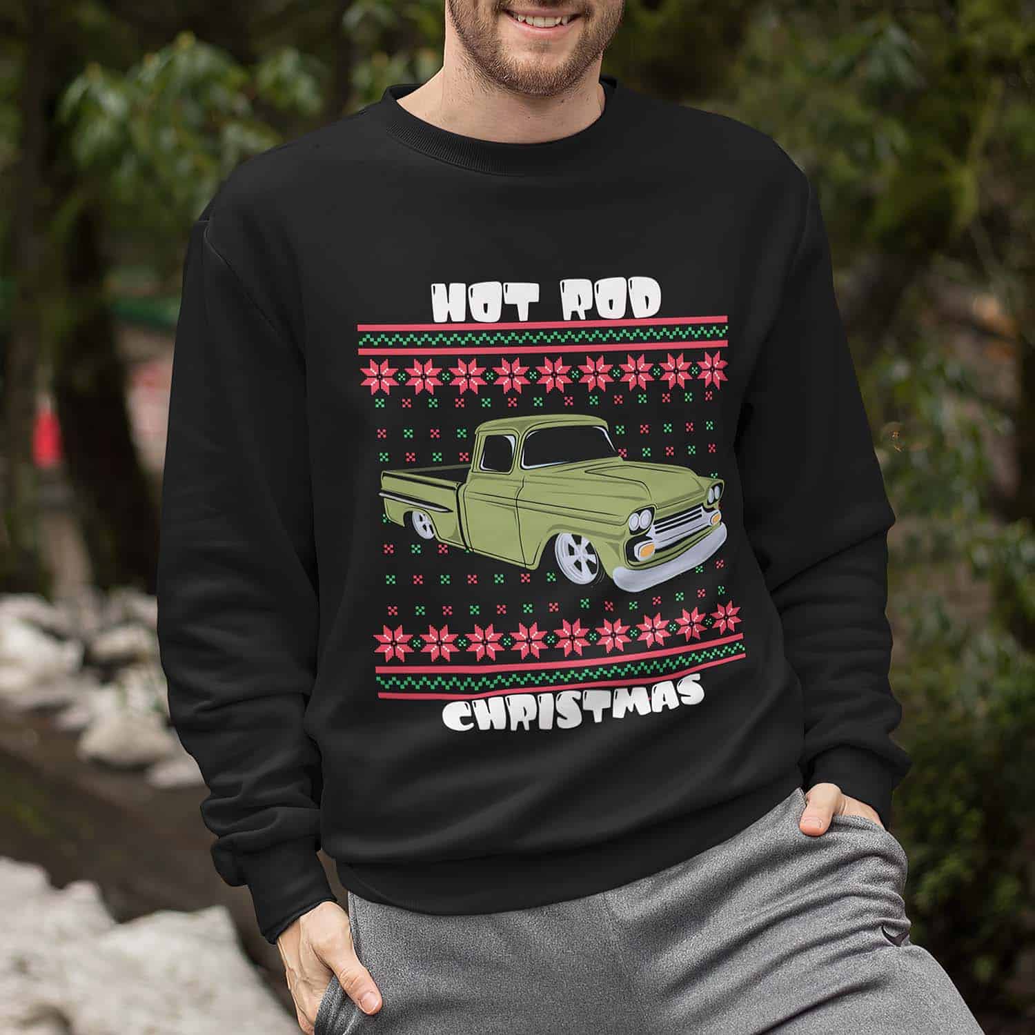 Hot Rod Christmas Sweatshirt Hot Rod Christmas Sweatshirt