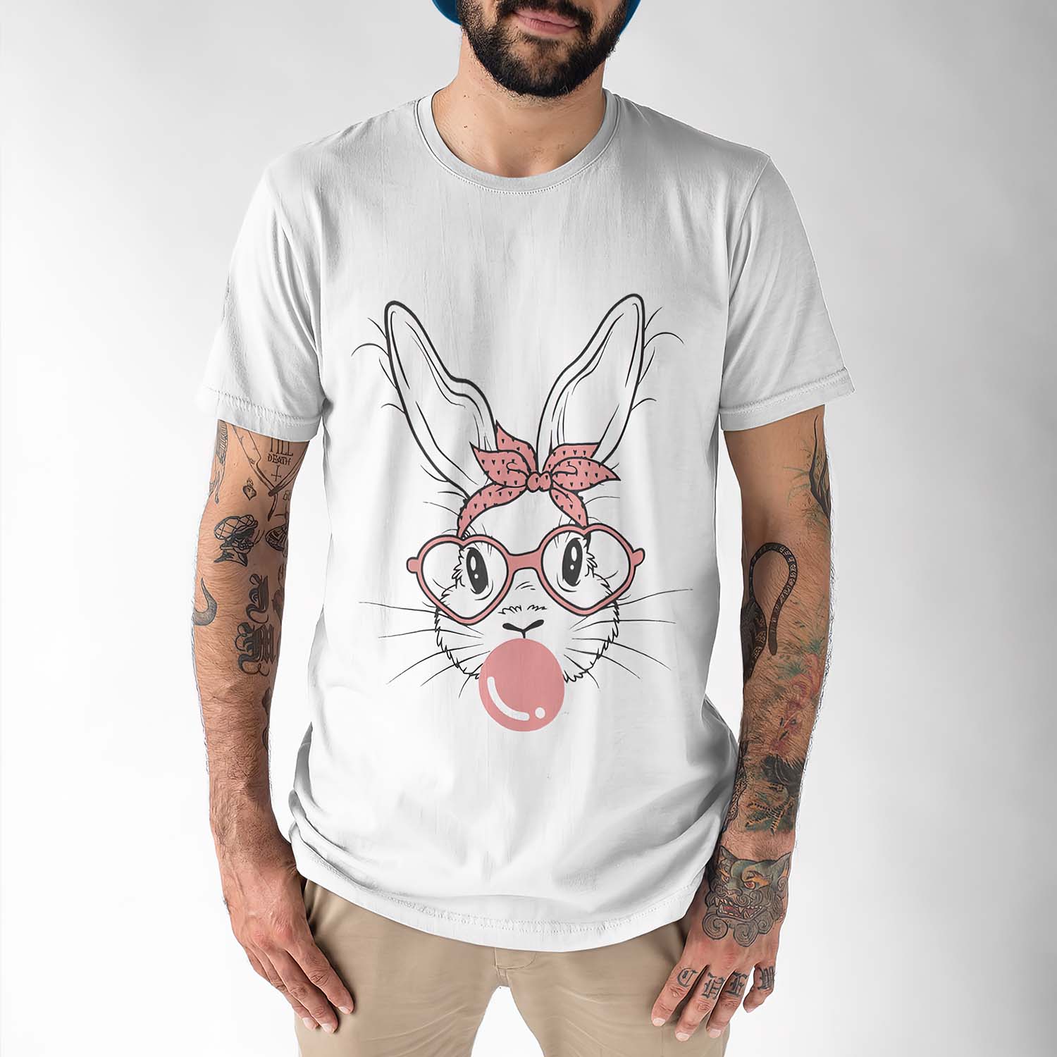 Rabbit Bunny Blowing Bubble Gum Shirt Rabbit Bunny Blowing Bubble Gum Shirt