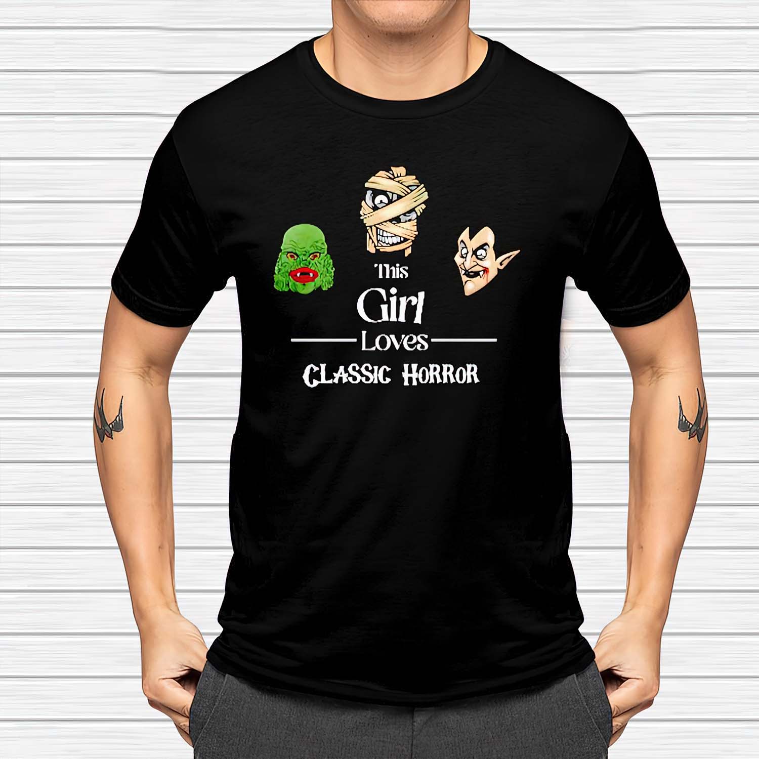 This Girl Loves Classic Horror Shirt