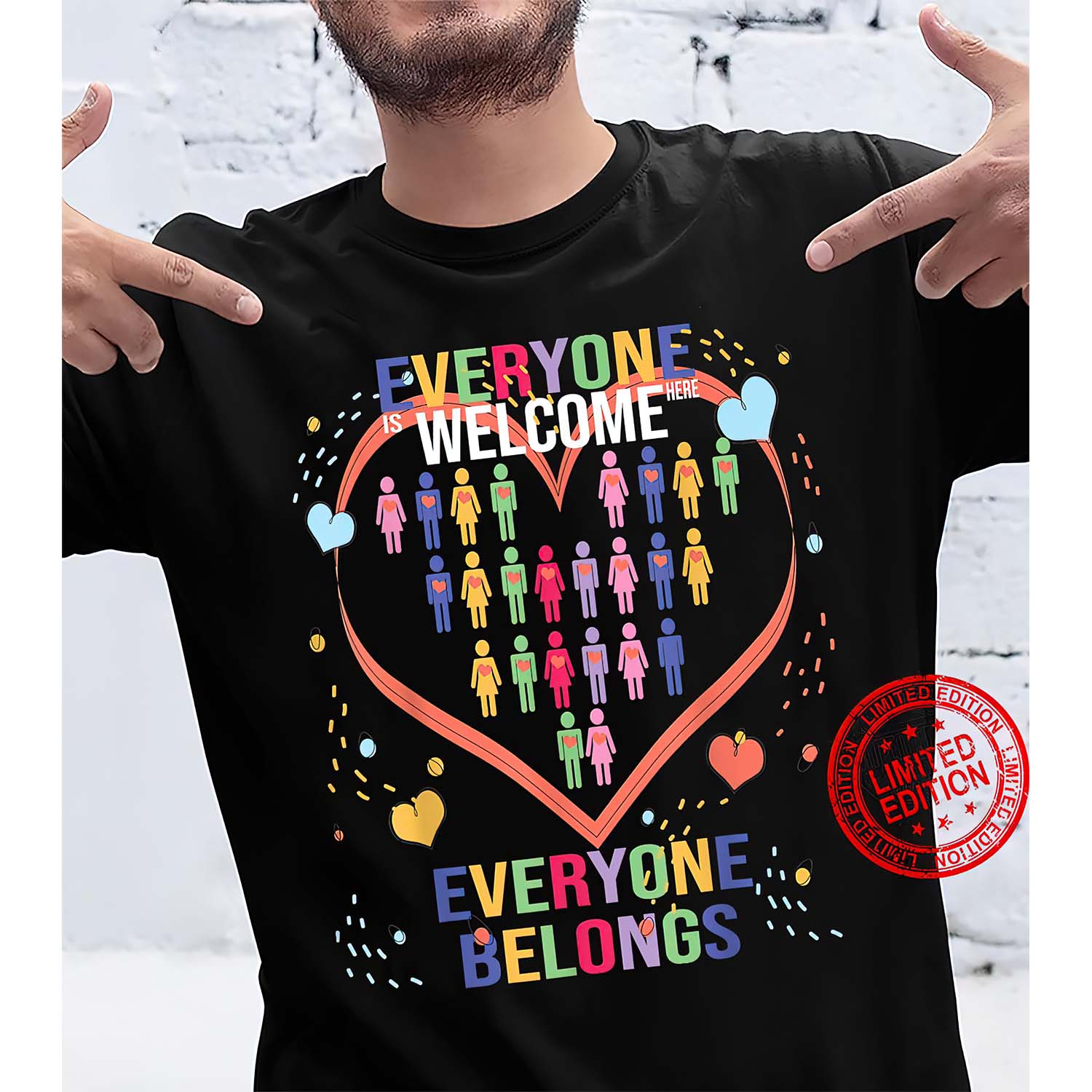Everyone Is Welcome Here Everyone Belongs Shirt