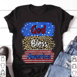 God Bless America Leopard Shirt