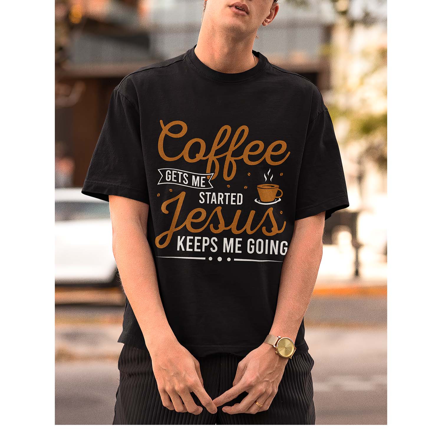 Coffee Gets Me Started Jesus Keeps Me Going Shirt Coffee Gets Me Started Jesus Keeps Me Going Shirt