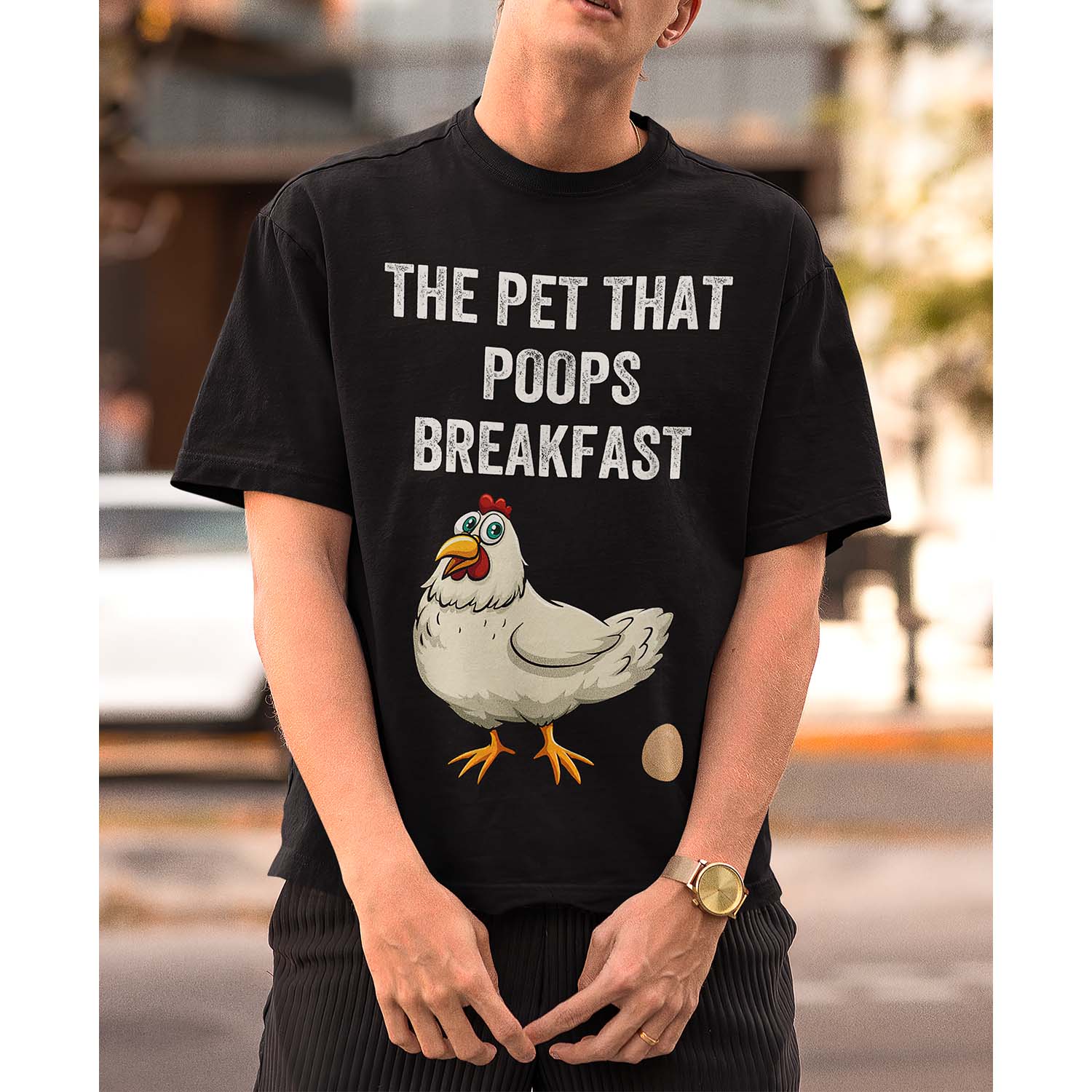 Chicken The Pet That Poops Breakfast Shirt Chicken The Pet That Poops Breakfast Shirt