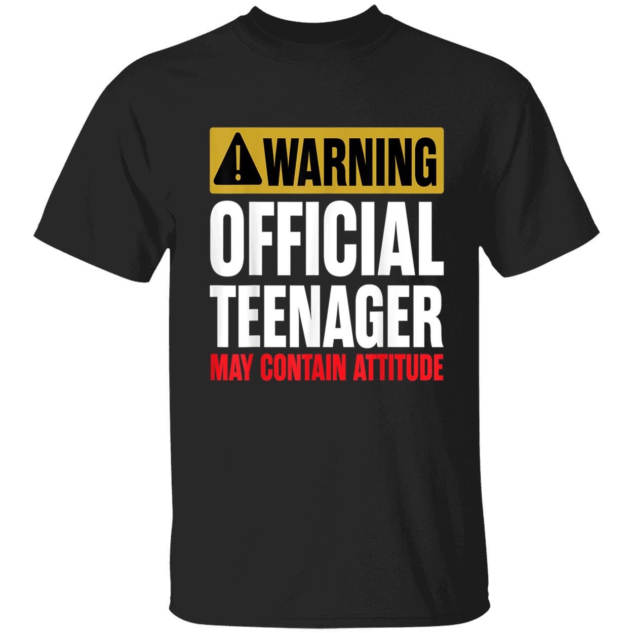 Warning Official Teenager May Contain Attitude Shirt Warning Official Teenager May Contain Attitude Shirt