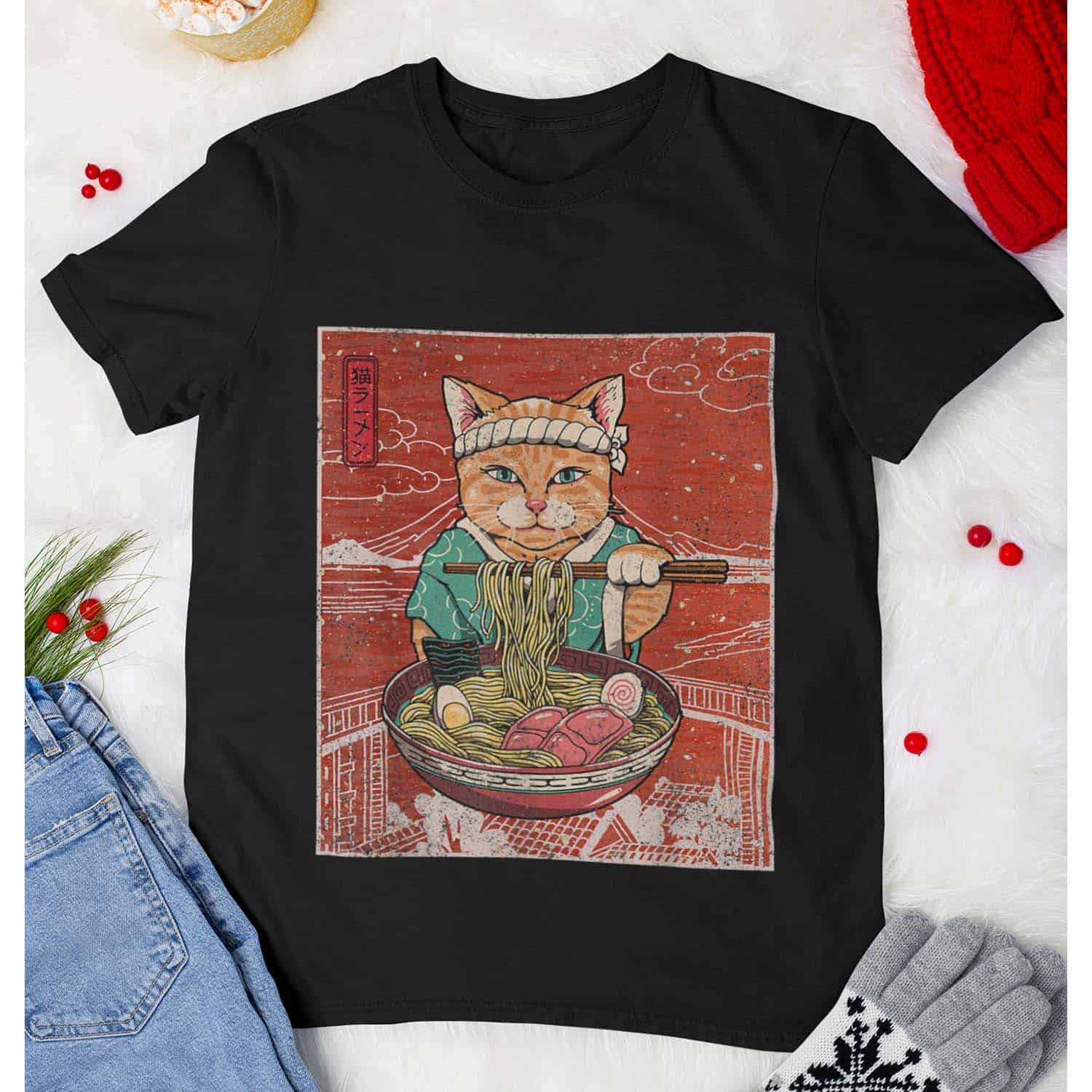 Kawaii Cat Japanese Ramen Shirt Kawaii Cat Japanese Ramen Shirt