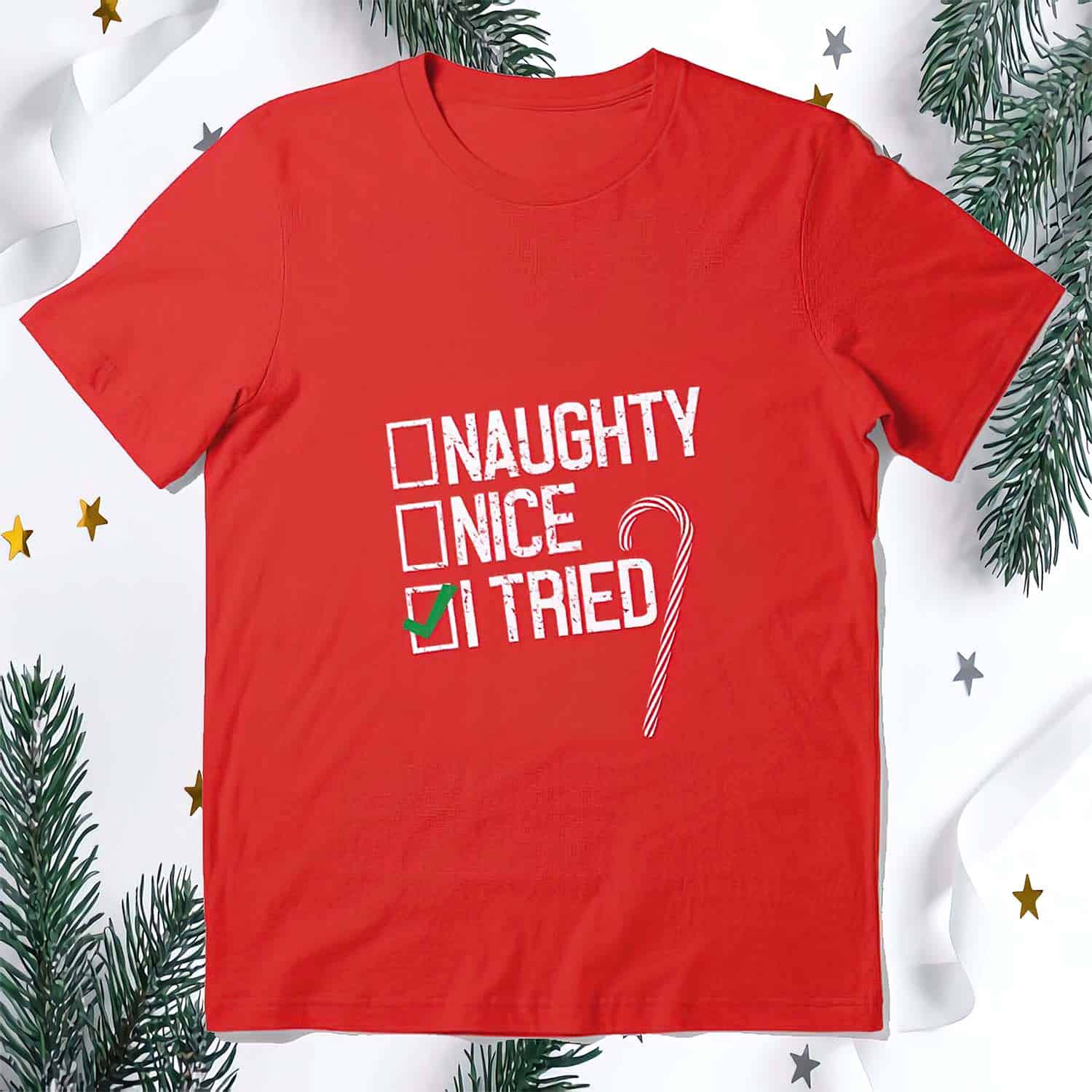 Naughty Nice I Tried Shirt