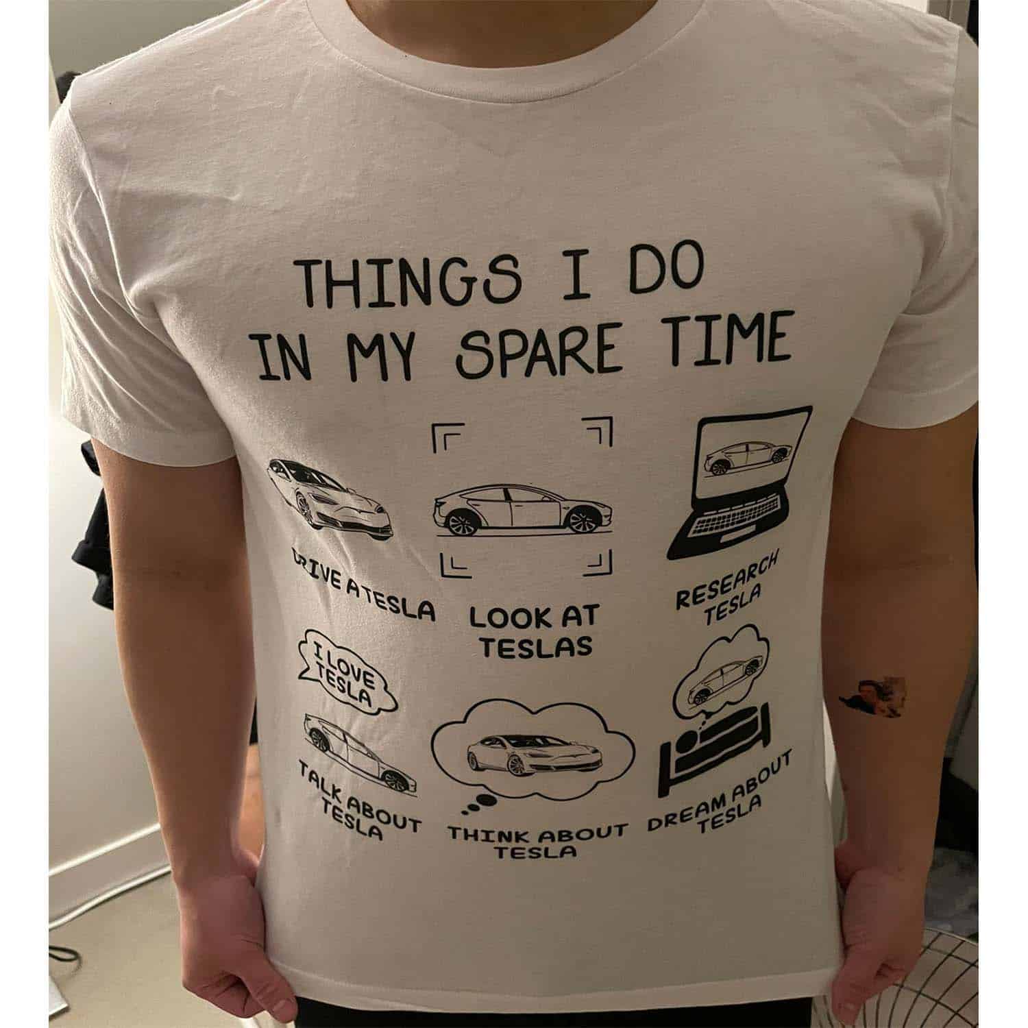 Tesla Things I Do In My Spare Time Shirt Tesla Things I Do In My Spare Time Shirt