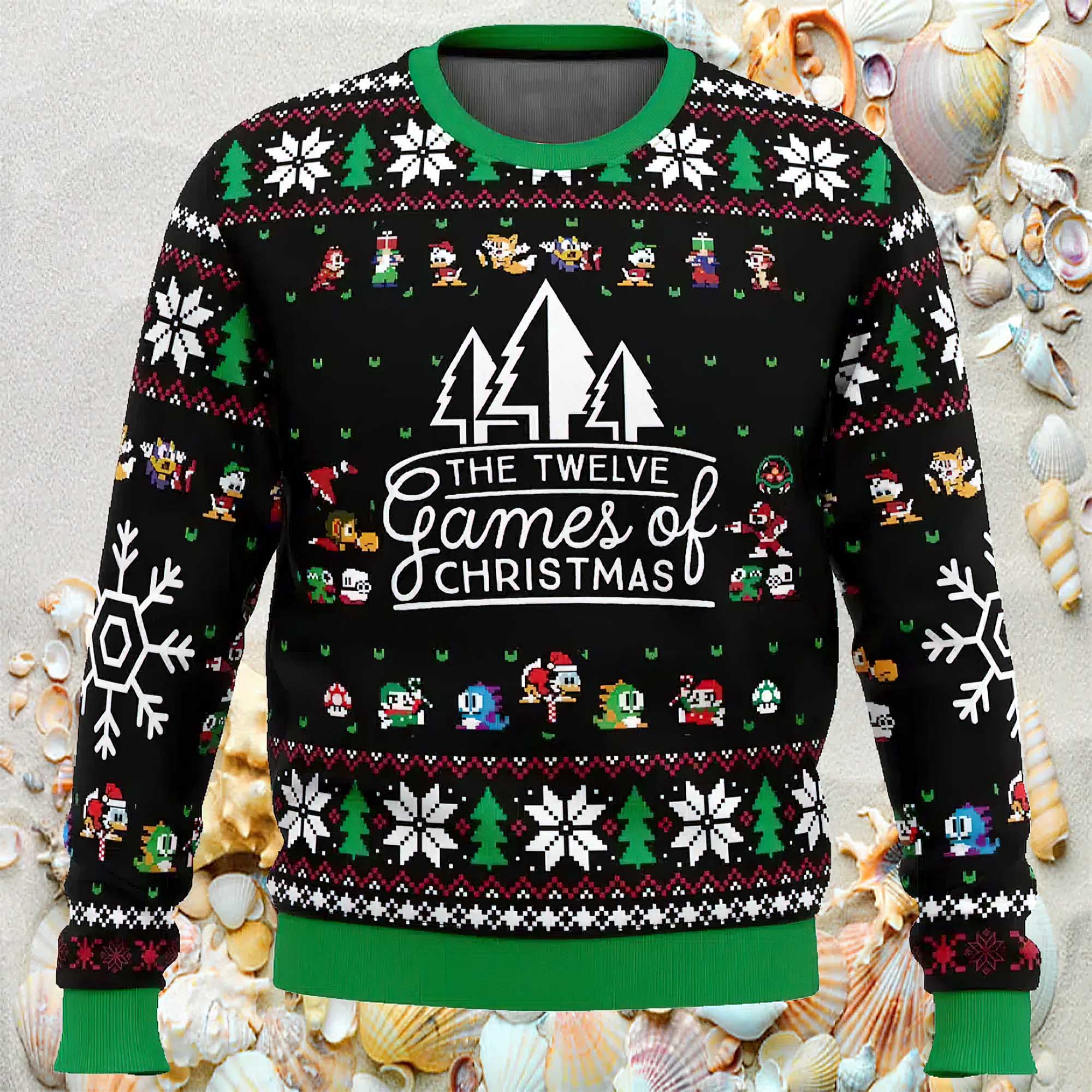 12 Games Of Christmas Ugly Christmas Sweater 12 Games Of Christmas Ugly Christmas Sweater