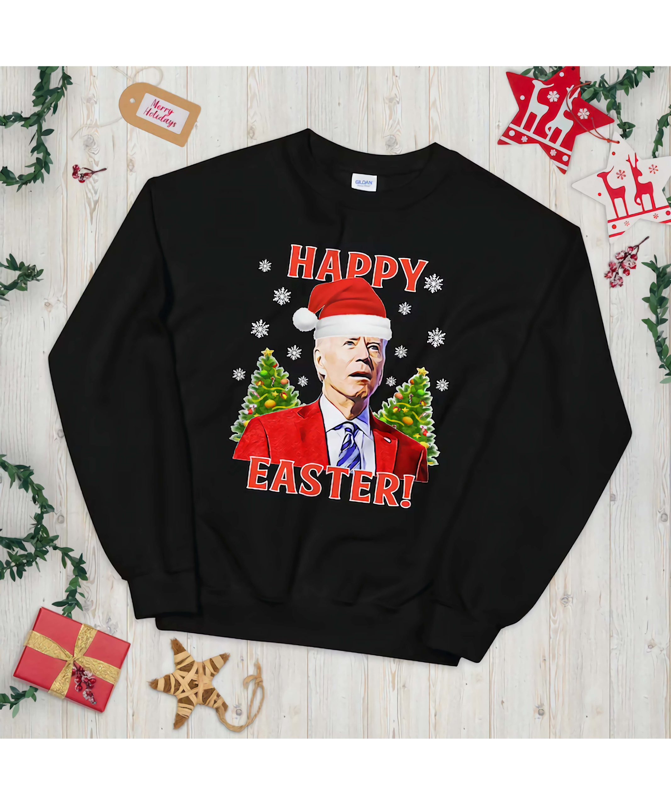 Joe Biden Happy Easter Christmas Sweatshirt Joe Biden Happy Easter Christmas Sweatshirt