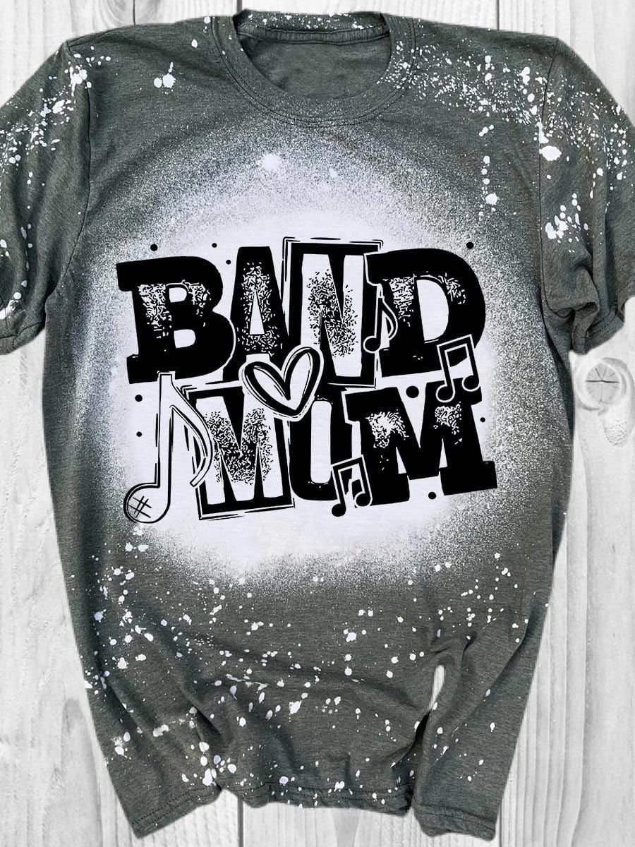 Band Mom Bleached Shirt Band Mom Bleached Shirt