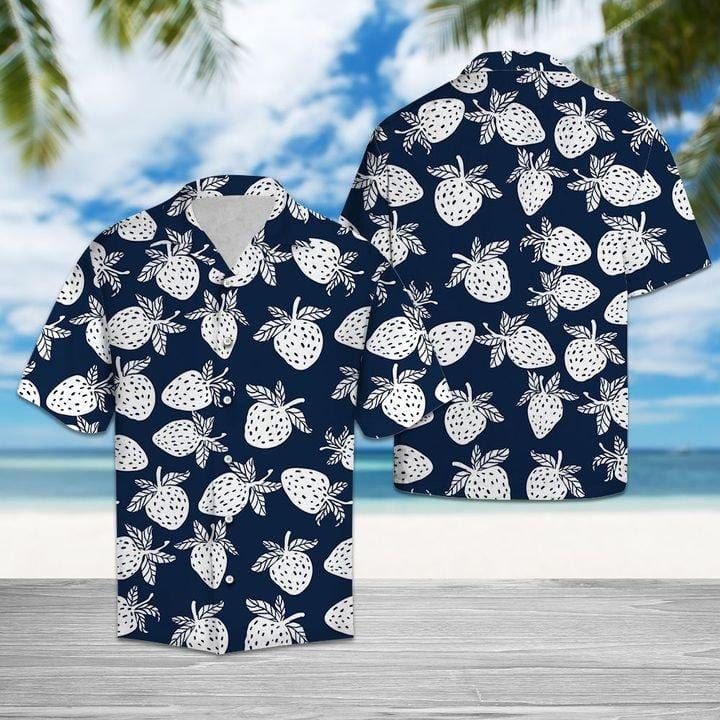 Tropical Fruit Strawberry Hawaiian Shirt Tropical Fruit Strawberry Hawaiian Shirt