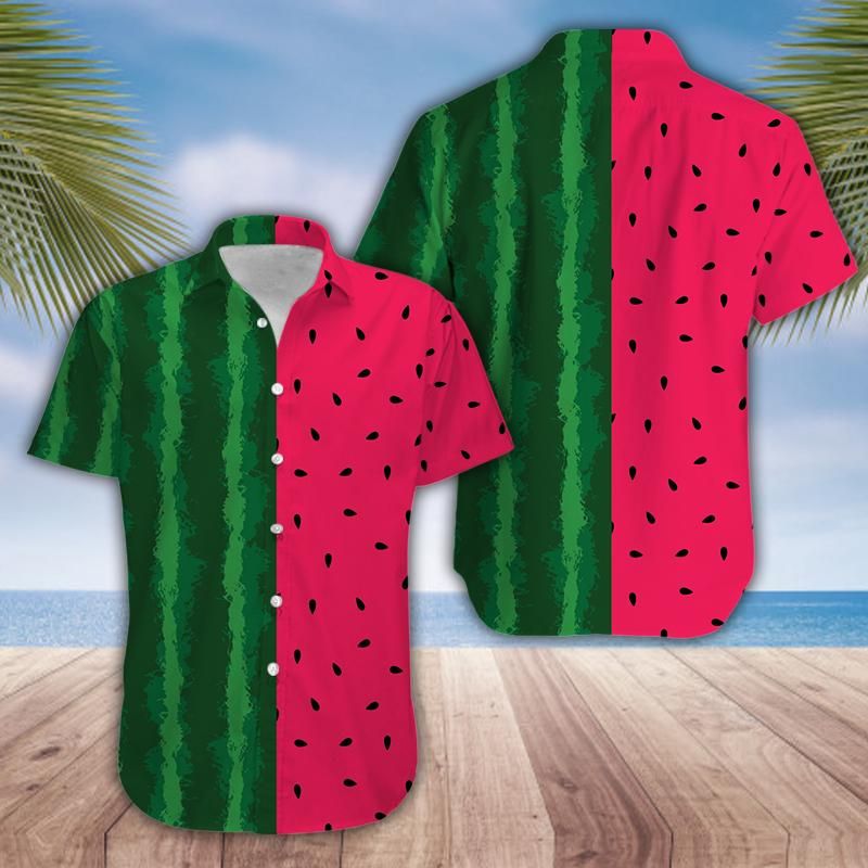 Watermelon Tropical Fruit Hawaiian Shirt Watermelon Tropical Fruit Hawaiian Shirt