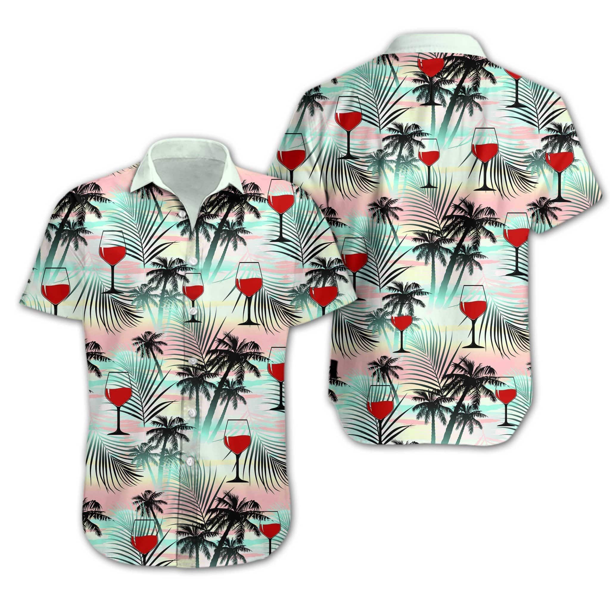 Wine Beach Tropical Hawaiian Shirt Wine Beach Tropical Hawaiian Shirt