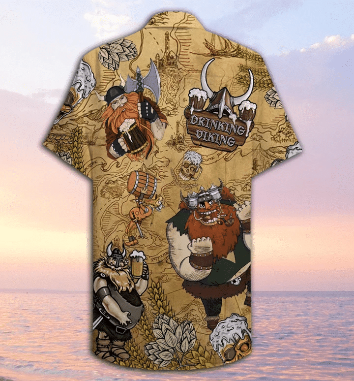 Viking Beer Christmas Hawaiian Shirt Viking Beer Christmas Hawaiian Shirt