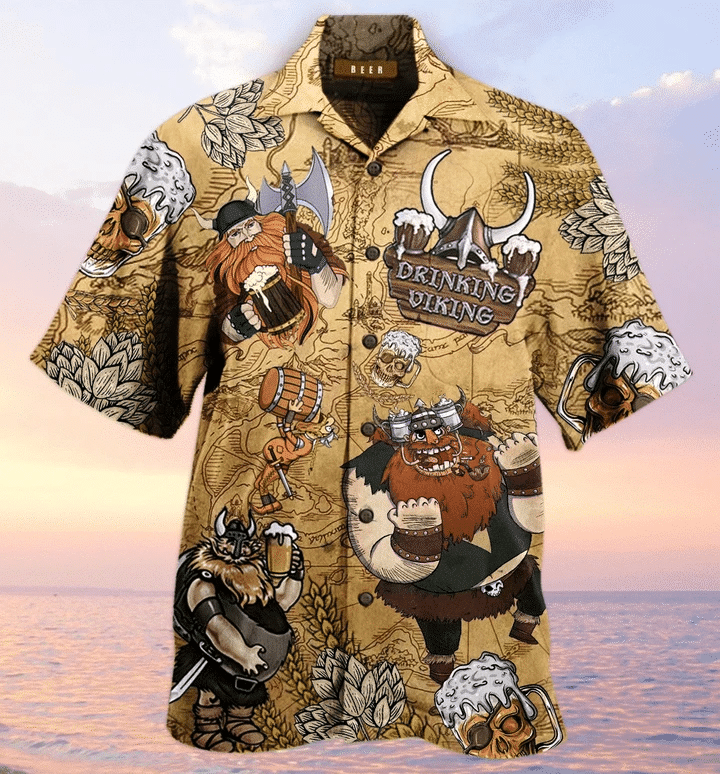Viking Beer Christmas Hawaiian Shirt Viking Beer Christmas Hawaiian Shirt