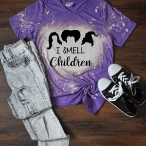 I Smell Children Halloween Bleached Shirt
