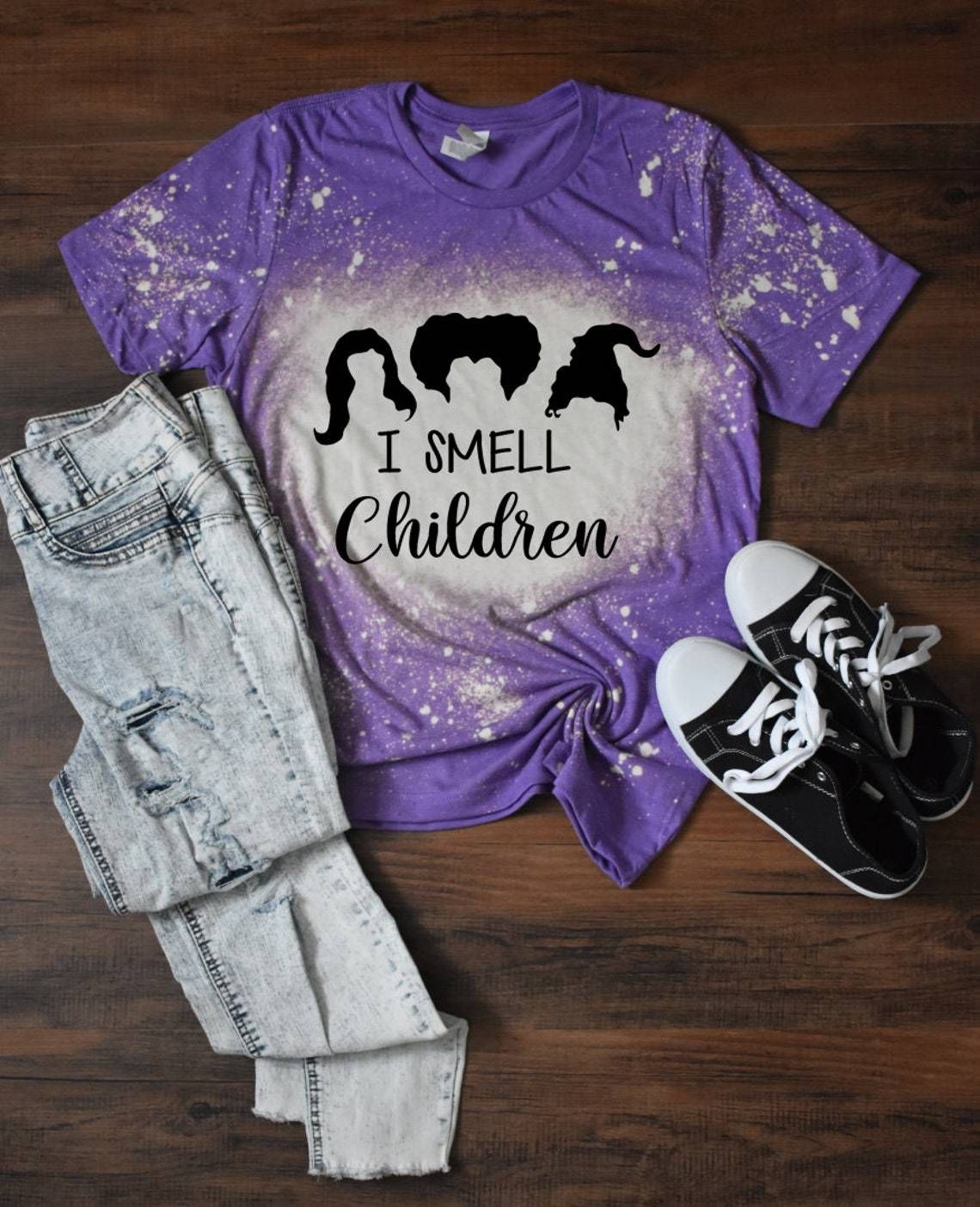 I Smell Children Halloween Bleached Shirt I Smell Children Halloween Bleached Shirt