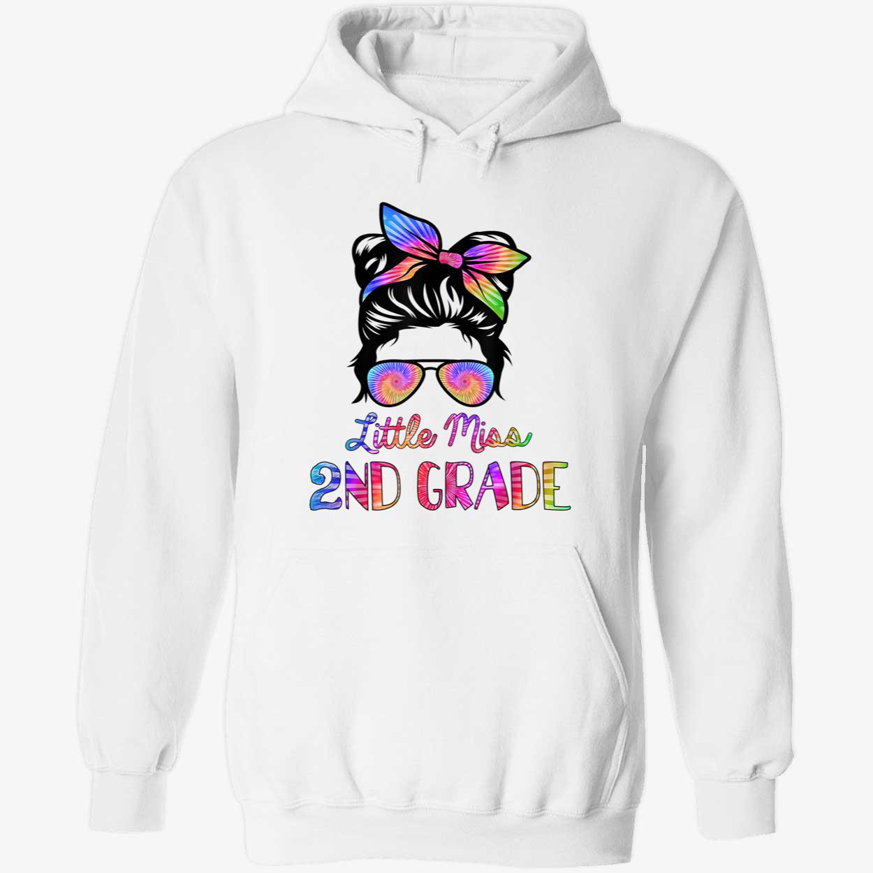 Messy Bun Little Miss 2Nd Grade Shirt Messy Bun Little Miss 2Nd Grade Shirt