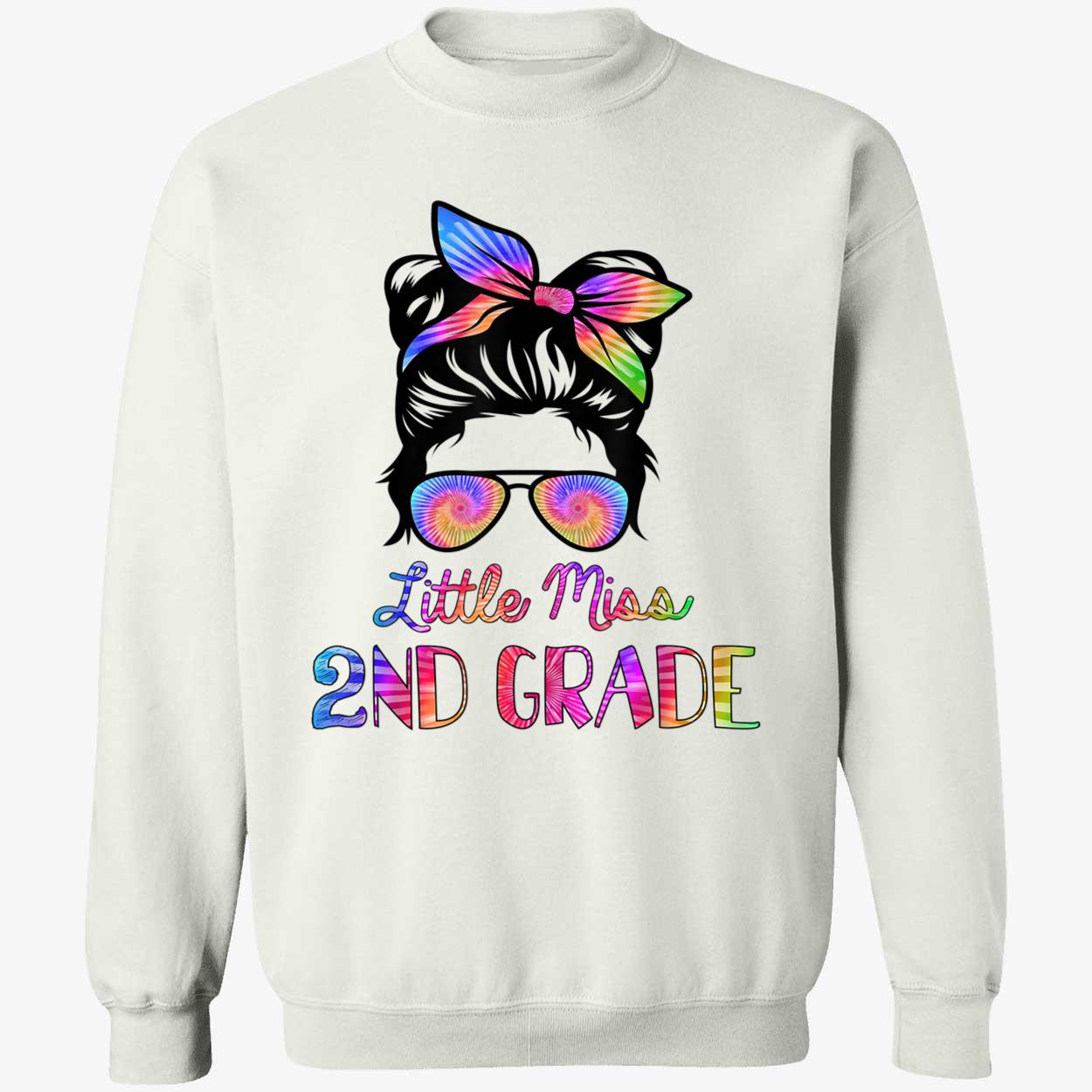 Messy Bun Little Miss 2Nd Grade Shirt Messy Bun Little Miss 2Nd Grade Shirt