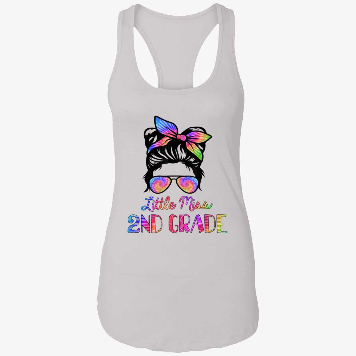 Messy Bun Little Miss 2Nd Grade Shirt Messy Bun Little Miss 2Nd Grade Shirt