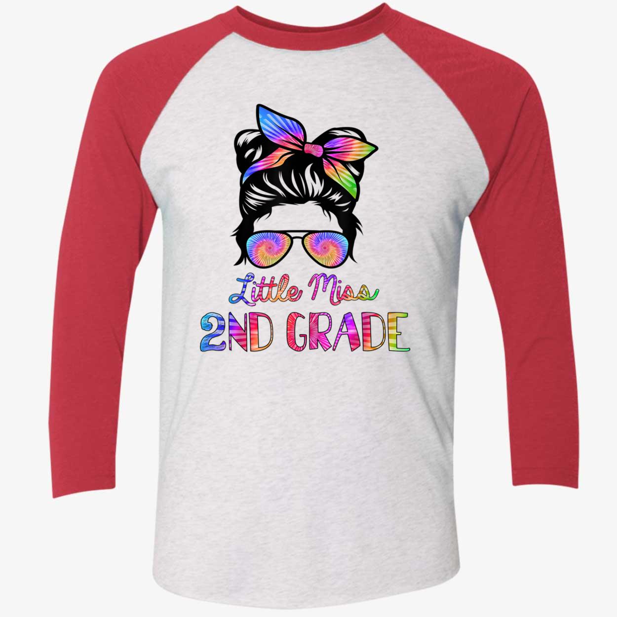 Messy Bun Little Miss 2Nd Grade Shirt Messy Bun Little Miss 2Nd Grade Shirt