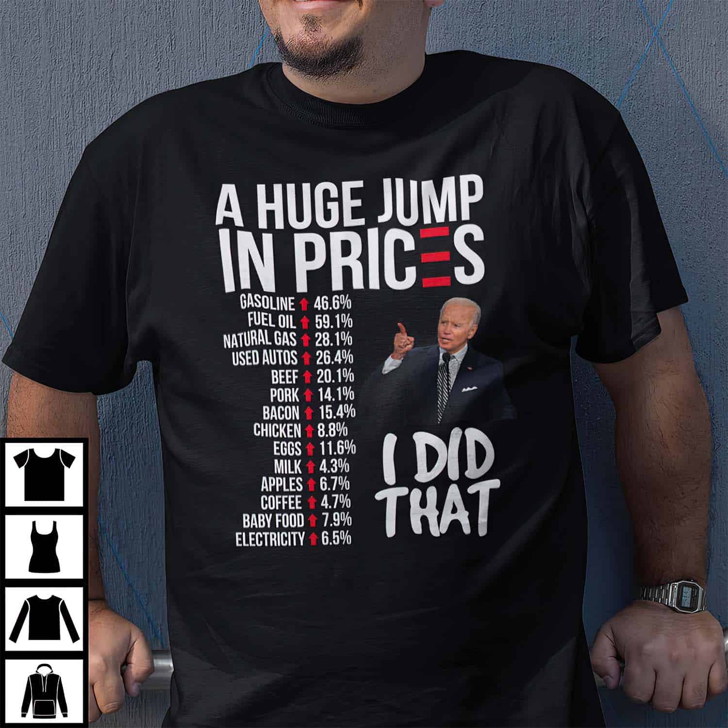 Joe Biden A Huge Jump In Prices I Did That Shirt Joe Biden A Huge Jump In Prices I Did That Shirt
