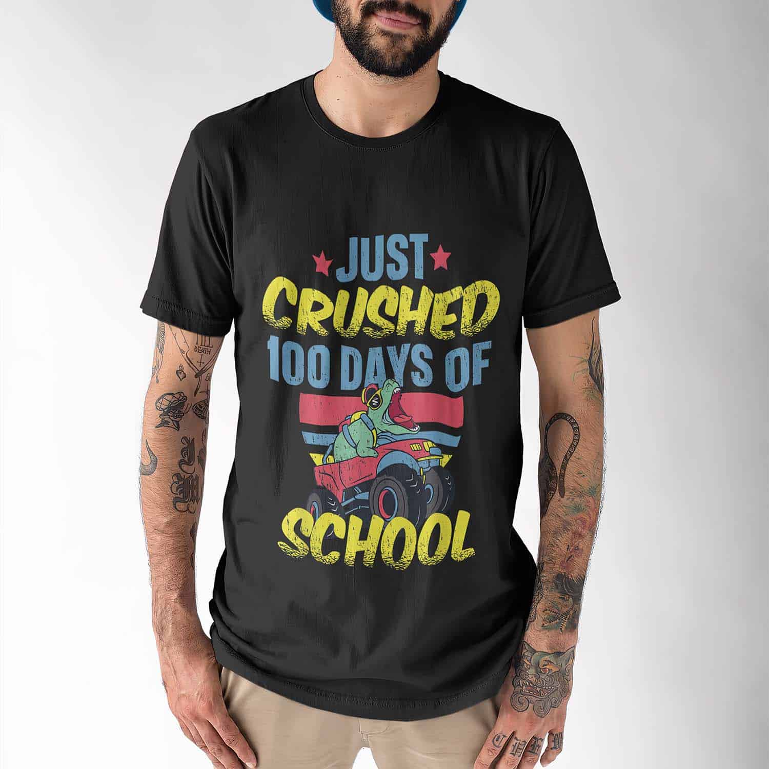 Just Crushed 100 Days Of School T-Rex Shirt