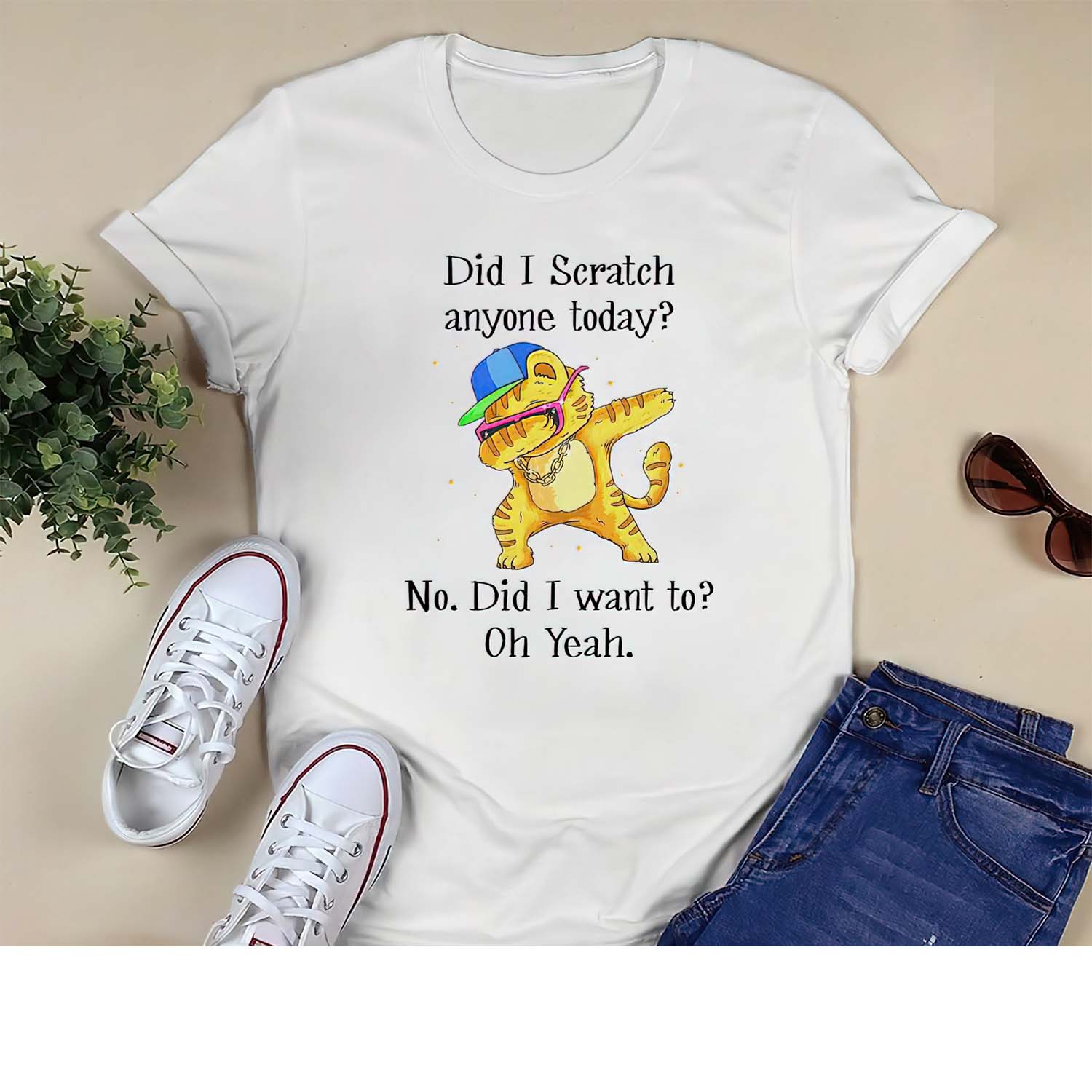 Cat Dabbing Did I Scratch Anyone Today Shirt Cat Dabbing Did I Scratch Anyone Today Shirt