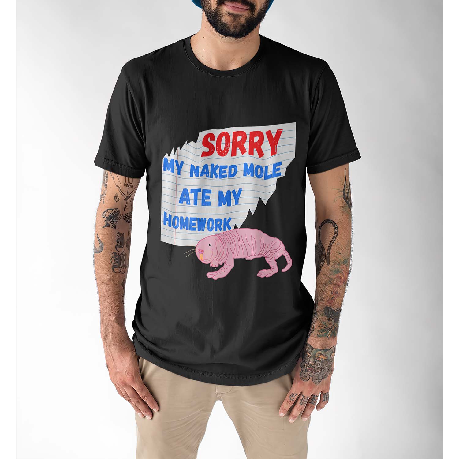 Sorry My Maked Mole Ate My Homework Rat Shirt
