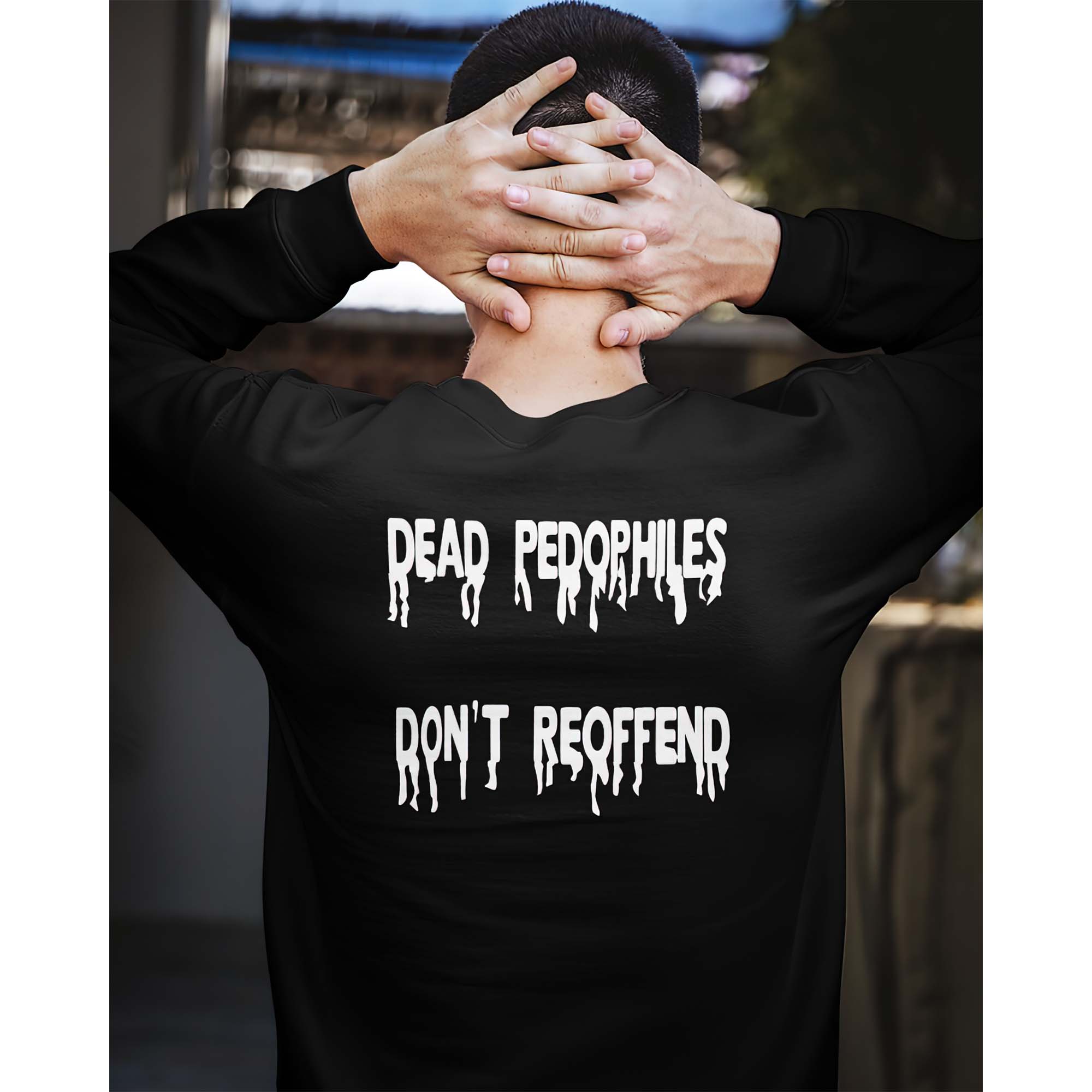 Dead Pedophiles Don’T Reoffend Back Aop Shirt Dead Pedophiles Don’T Reoffend Back Aop Shirt
