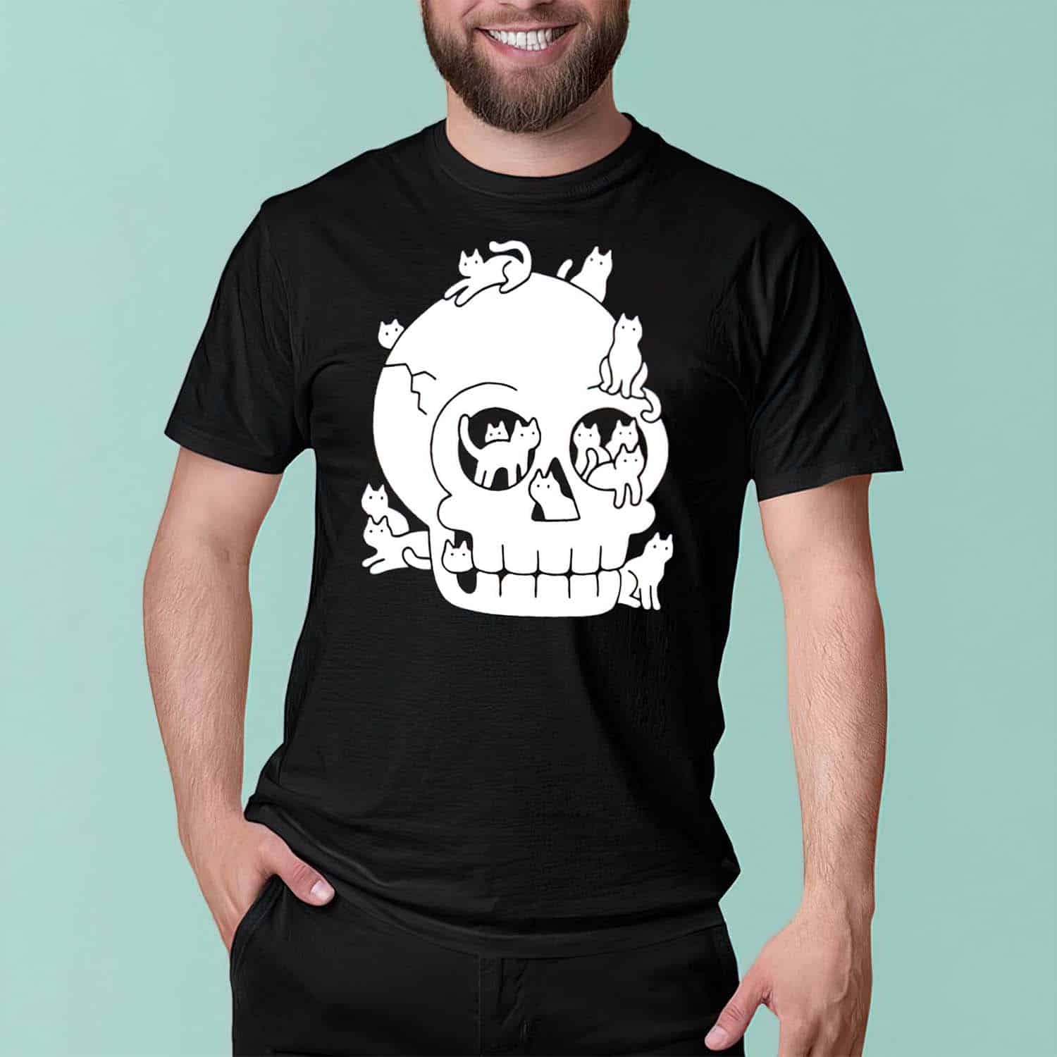 Skull Of Cats Wash Shirt Skull Of Cats Wash Shirt